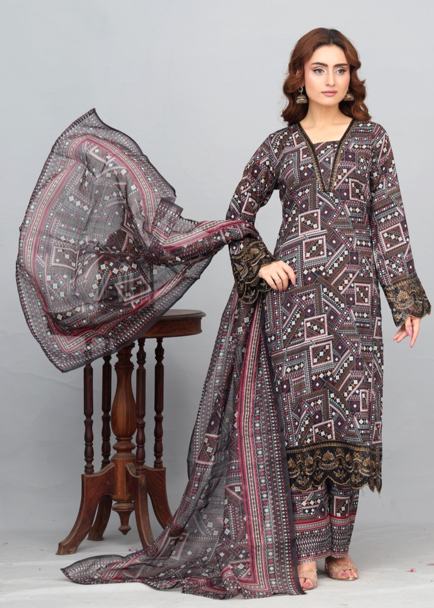 Reetriwaj BRN Long Women 3pcs