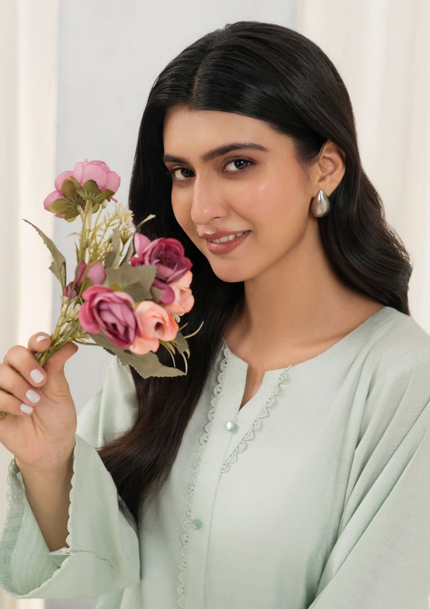 Yolo Pret Cotton Cord Set Rozana S25 0011 Women 2pcs