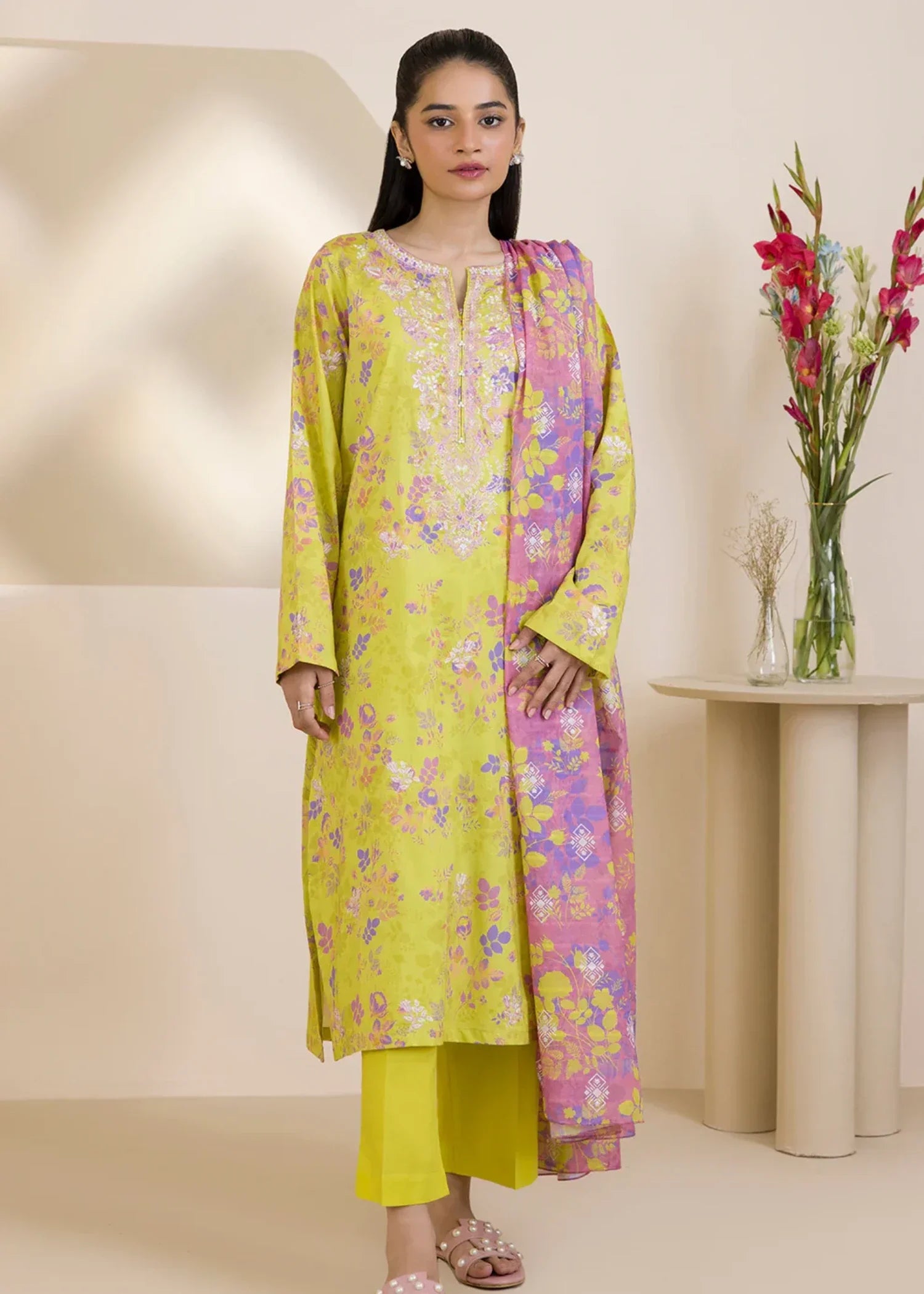 Zellbury WPS2531634 Yellow Women 3pcs