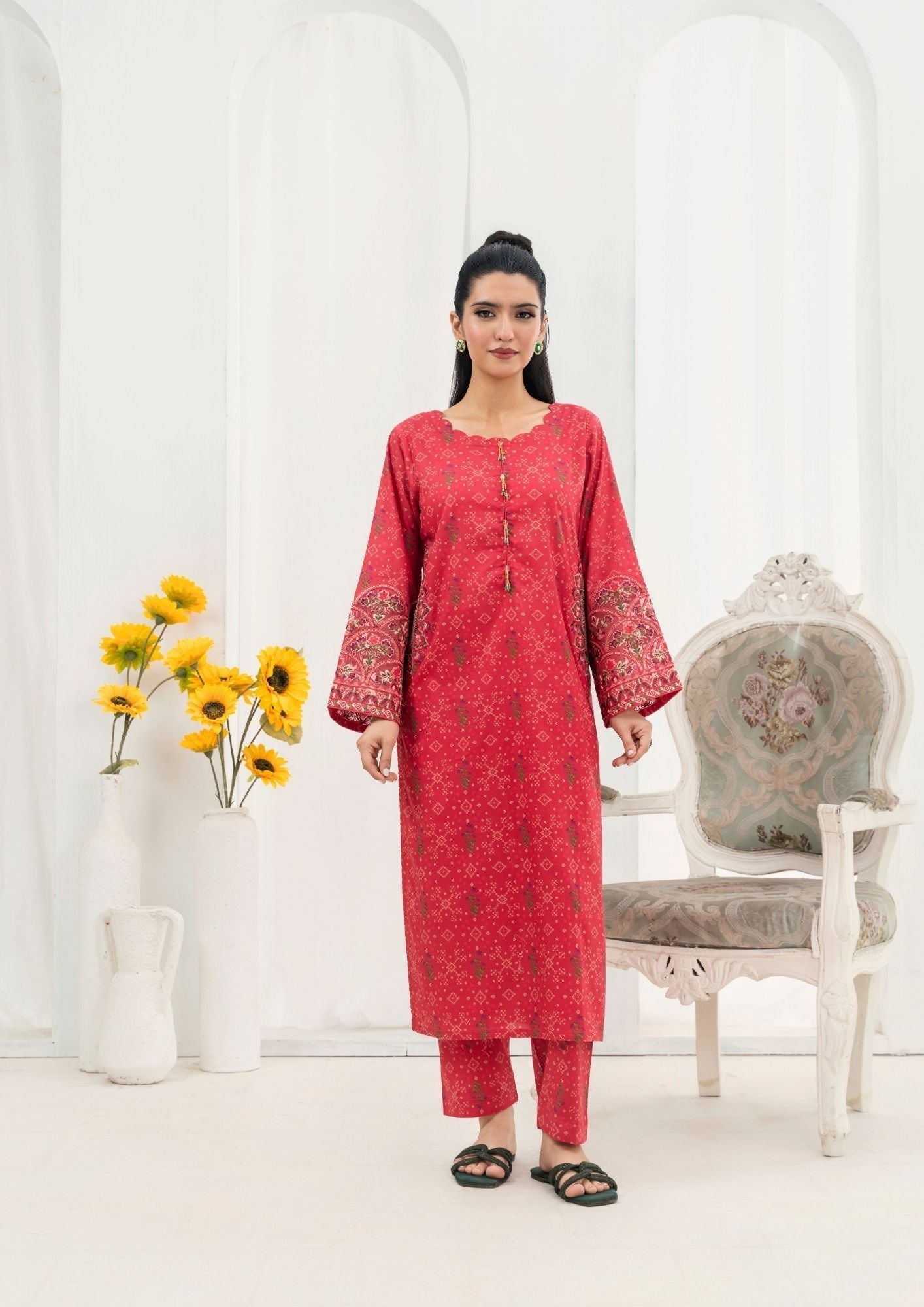 Alfatah Pret Printed Lawn with Embroidery GULZAAR S25 0004 Women 2pcs