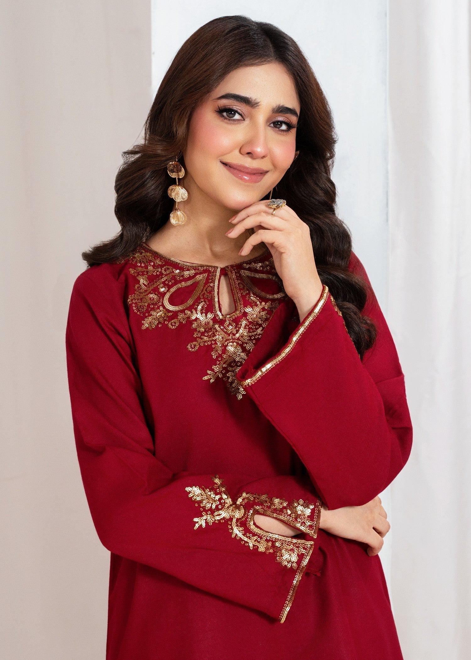Sahibas By Mirza Dosh Maroon Women 2pcs