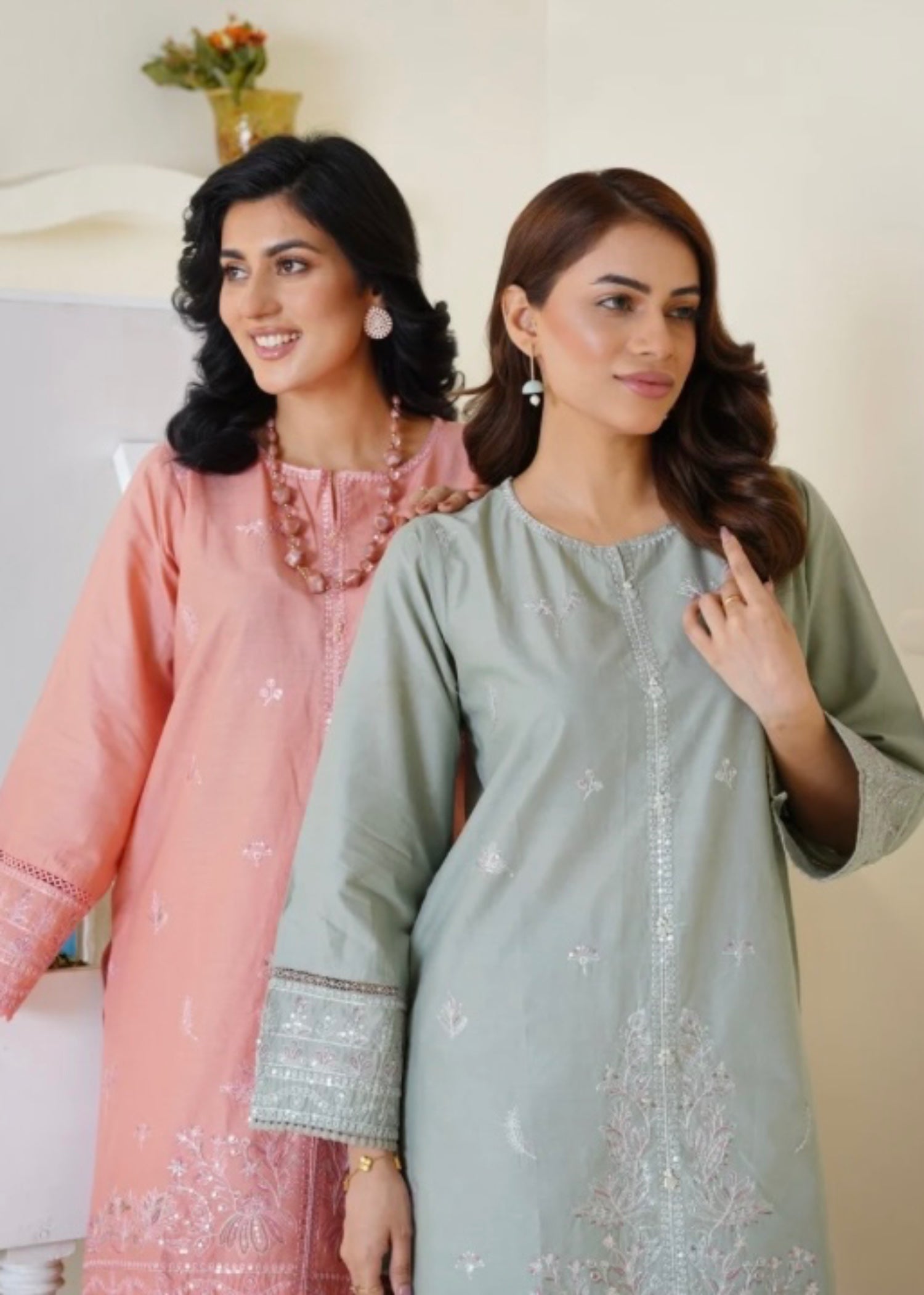 The Turkish Wear Lajwanti Pastel Green Women 2pcs