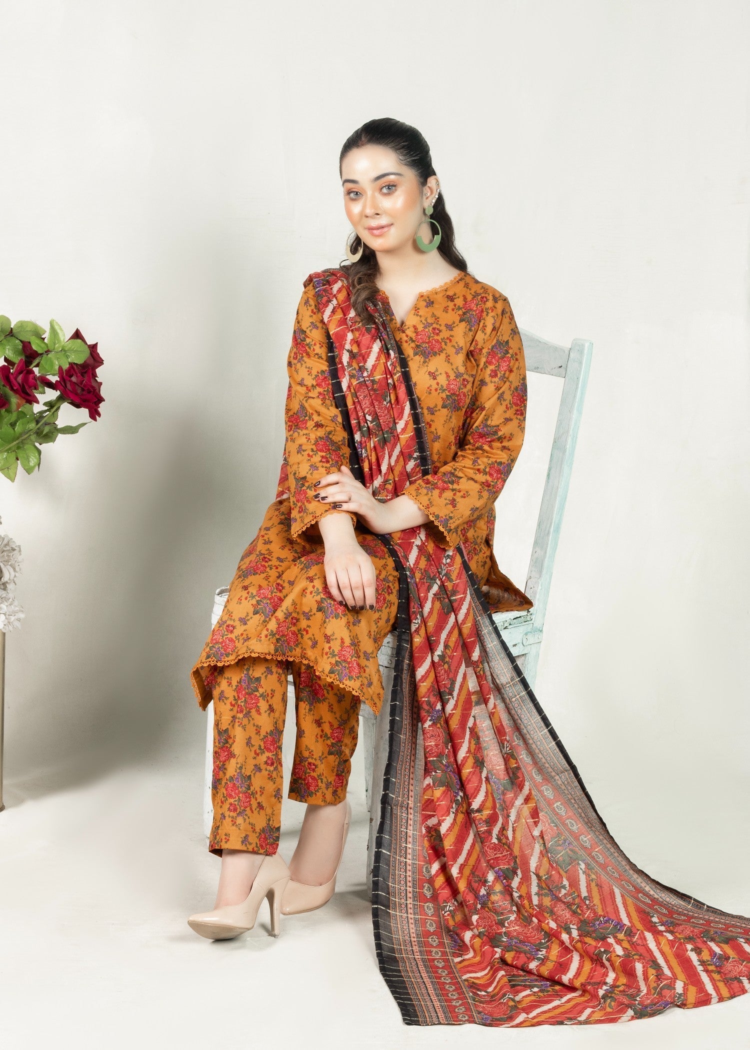 Arosa Mustard Florals Women 3pcs