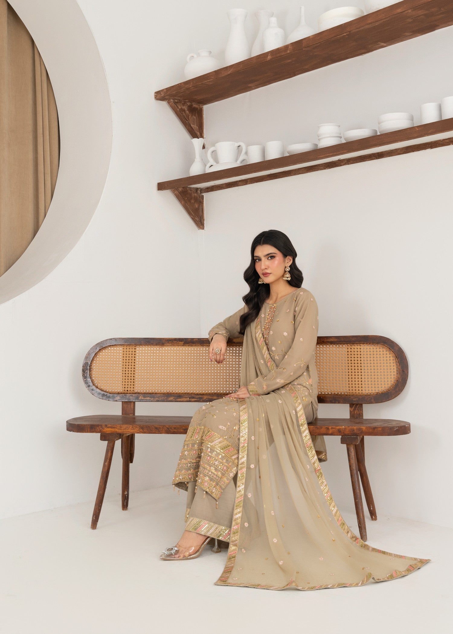 Qasim Anwer By Chandni Bridals BAHAR Women 3pcs