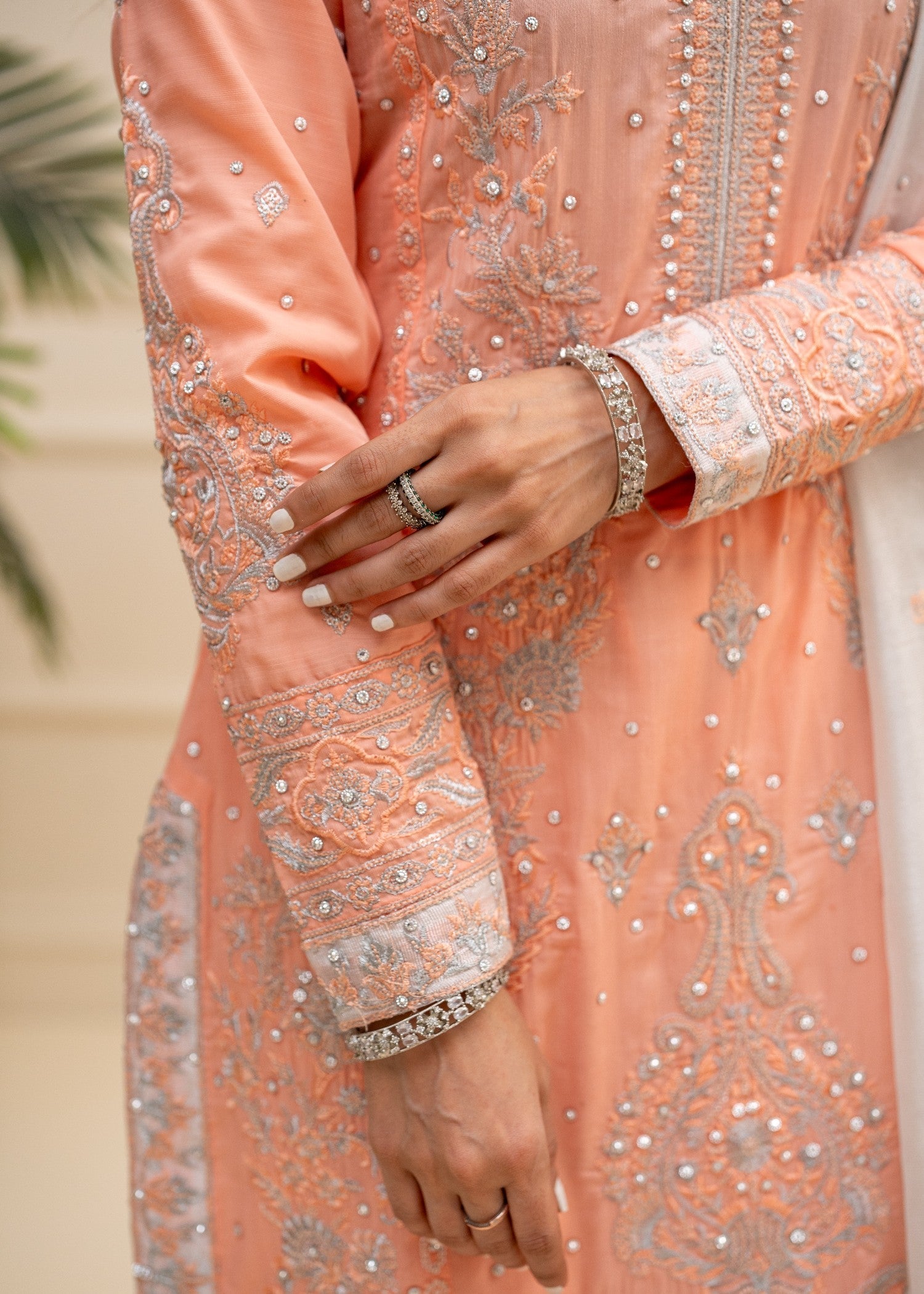 Alyssa Light salmon suit ALL406 Women 3pcs