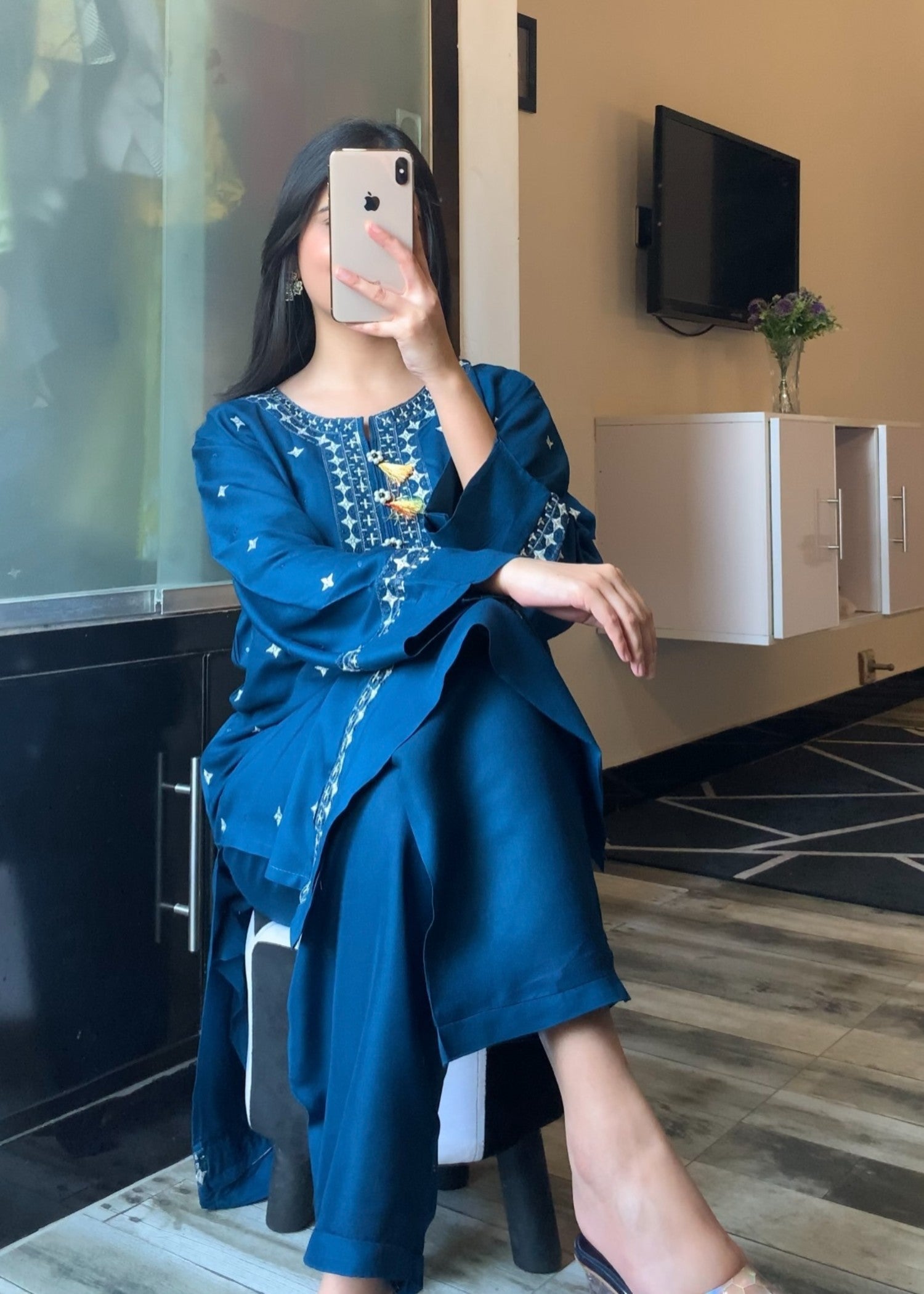 Tawakal Closet TEAL TUSSEL Women 2pcs