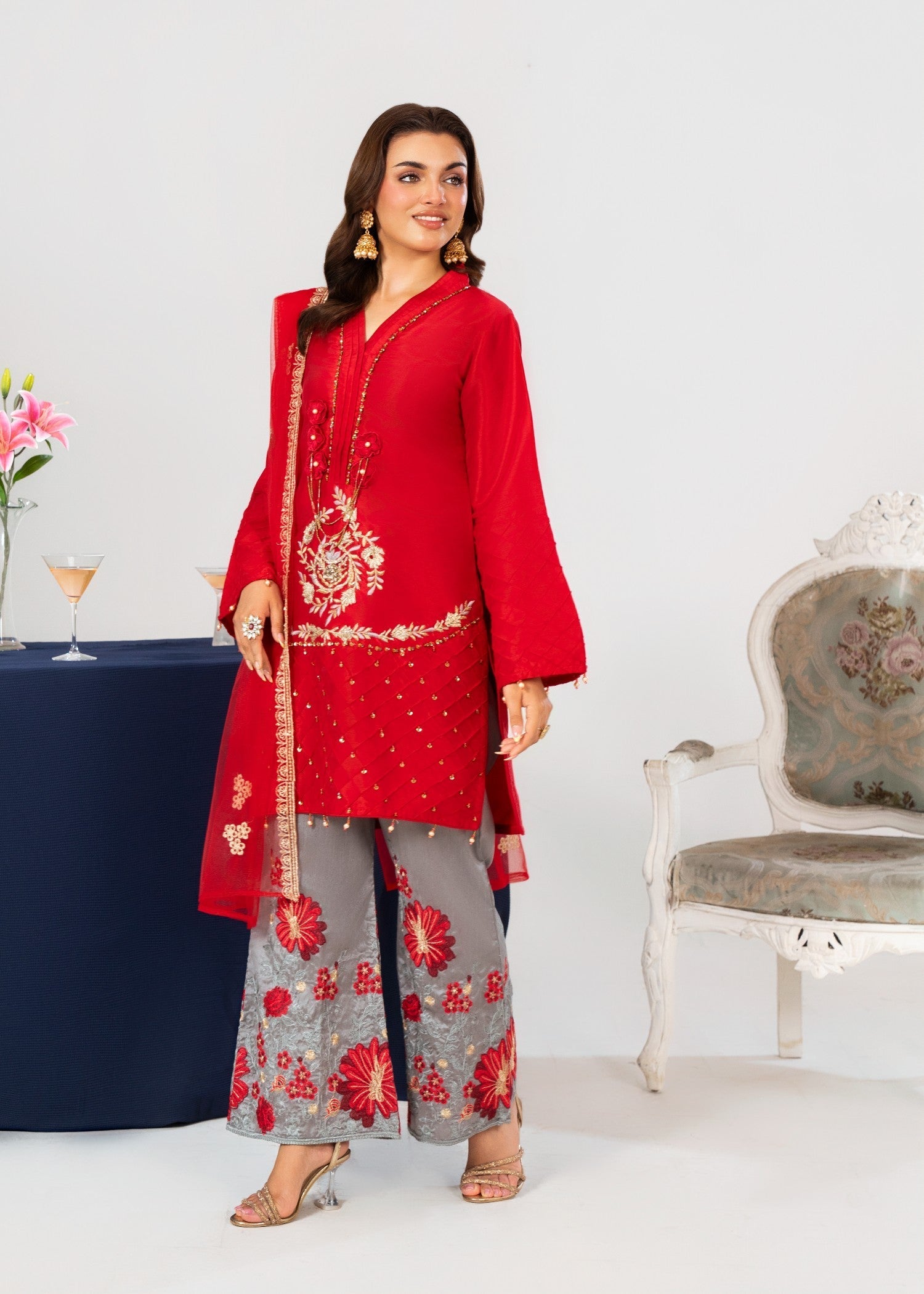 Kamli Kurta Set 02 Women 3pcs