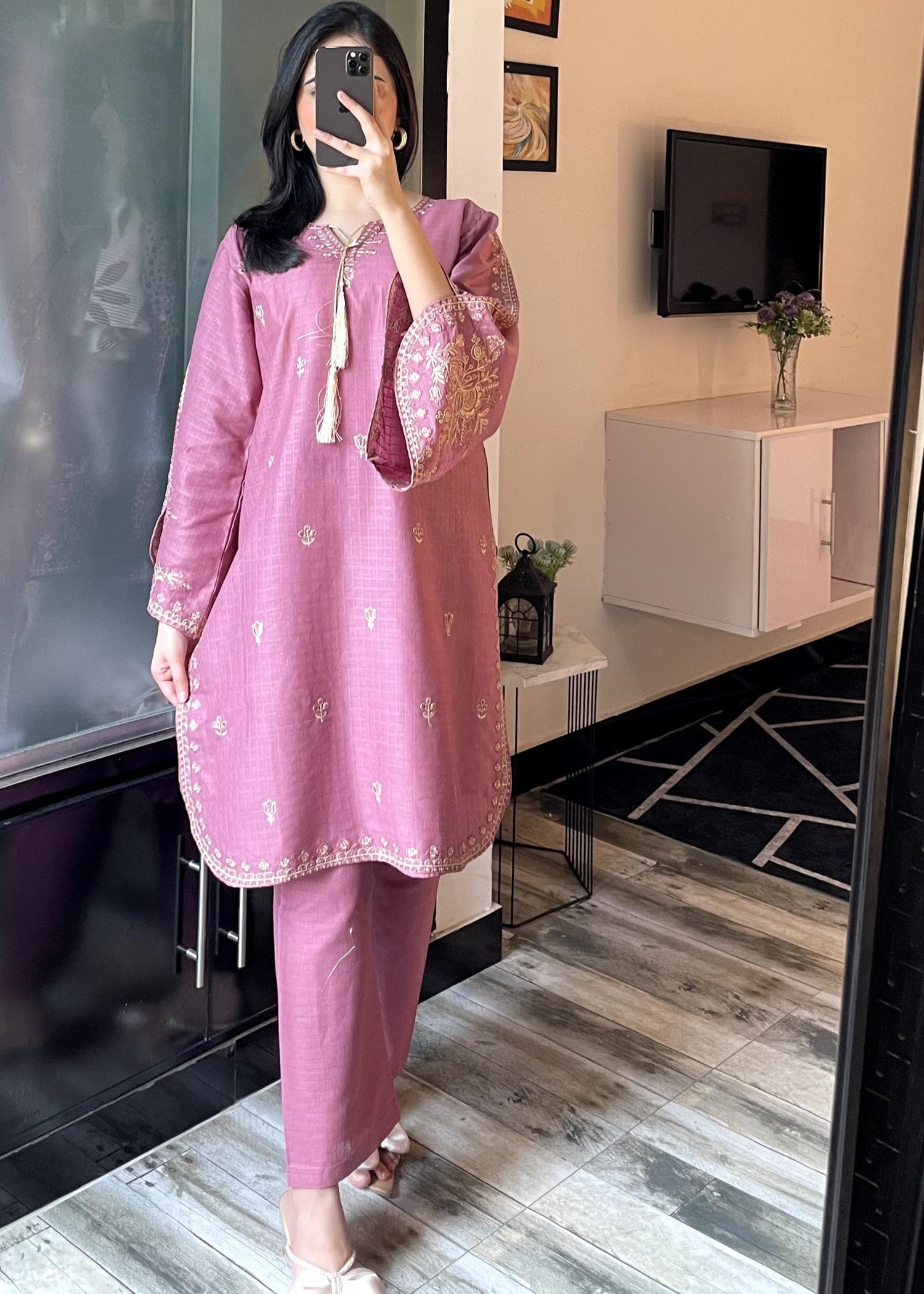 Tehzeeb Libas ZUNAIRA GAJRI Women 2pcs