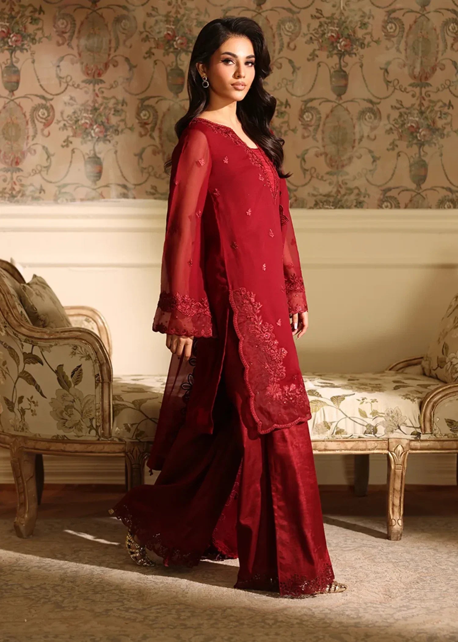 Azure Cherry Veil Women 3pcs