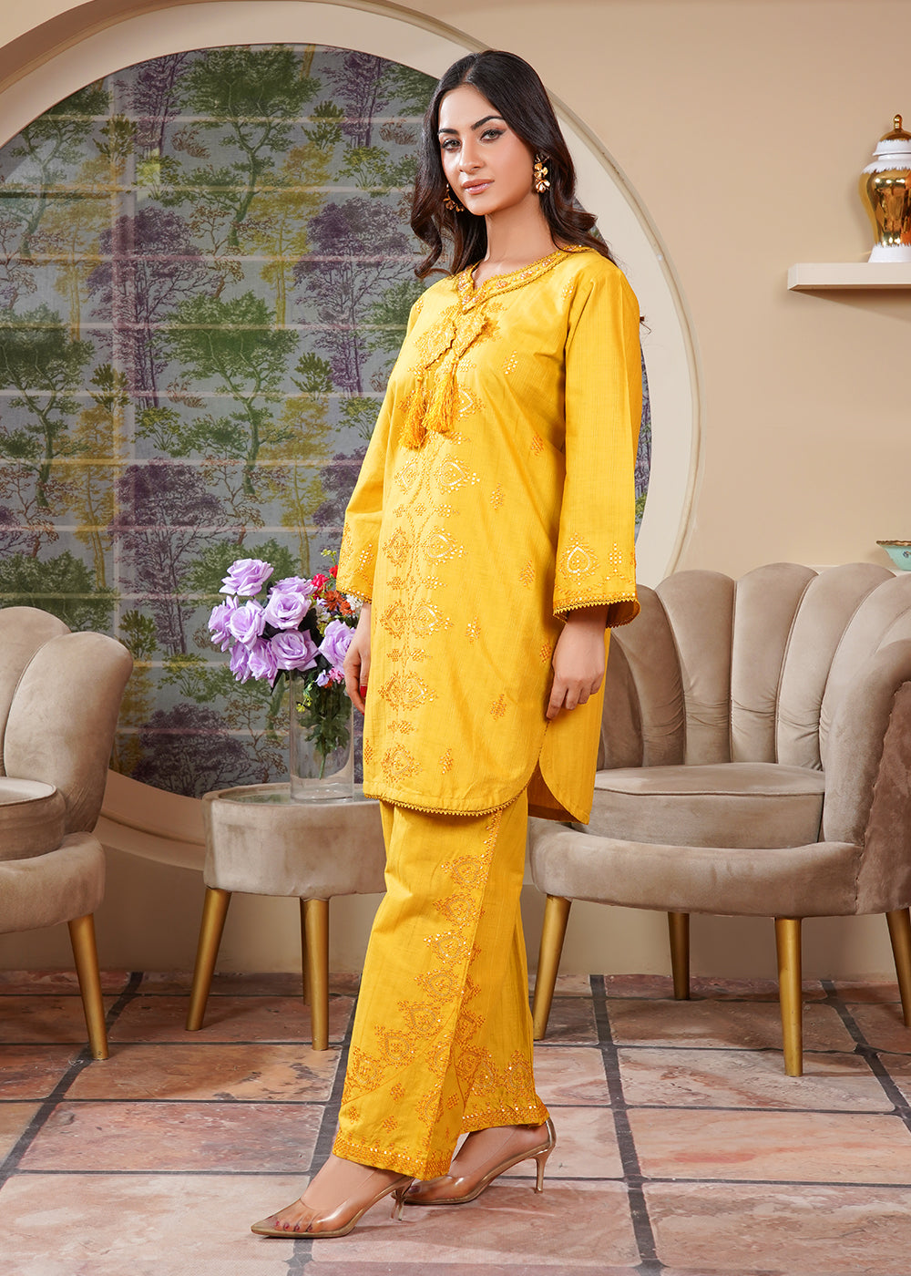 Elara Official Golden Dusk Women 2pcs