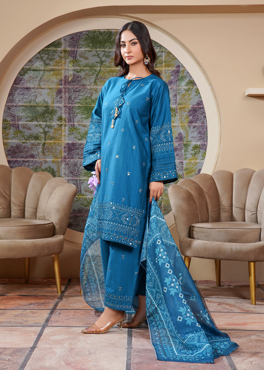 Elara Official Flare set Women 3pcs