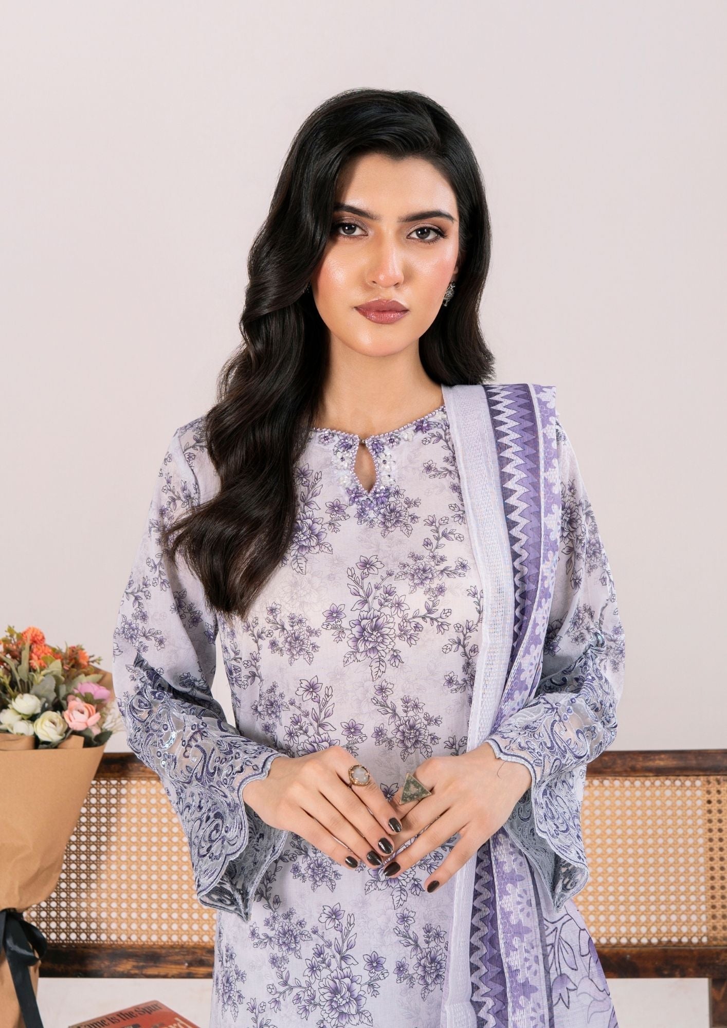 Alfatah Pret Printed Lawn with Embroidery RANAAI S25 0007 Women 3pcs