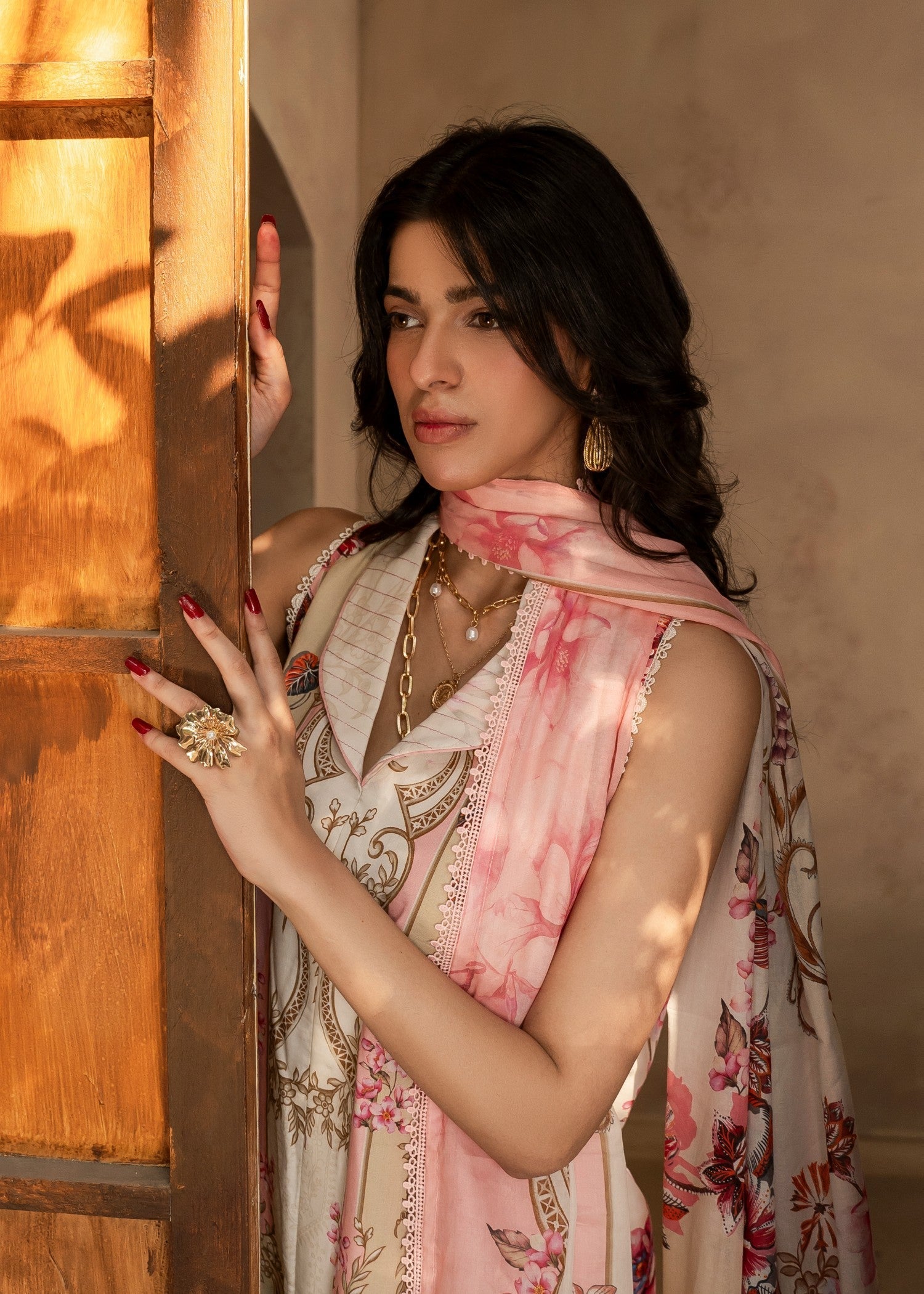 FIRDOUS Stitched Printed Lawn D143 Lychee Women 3pcs