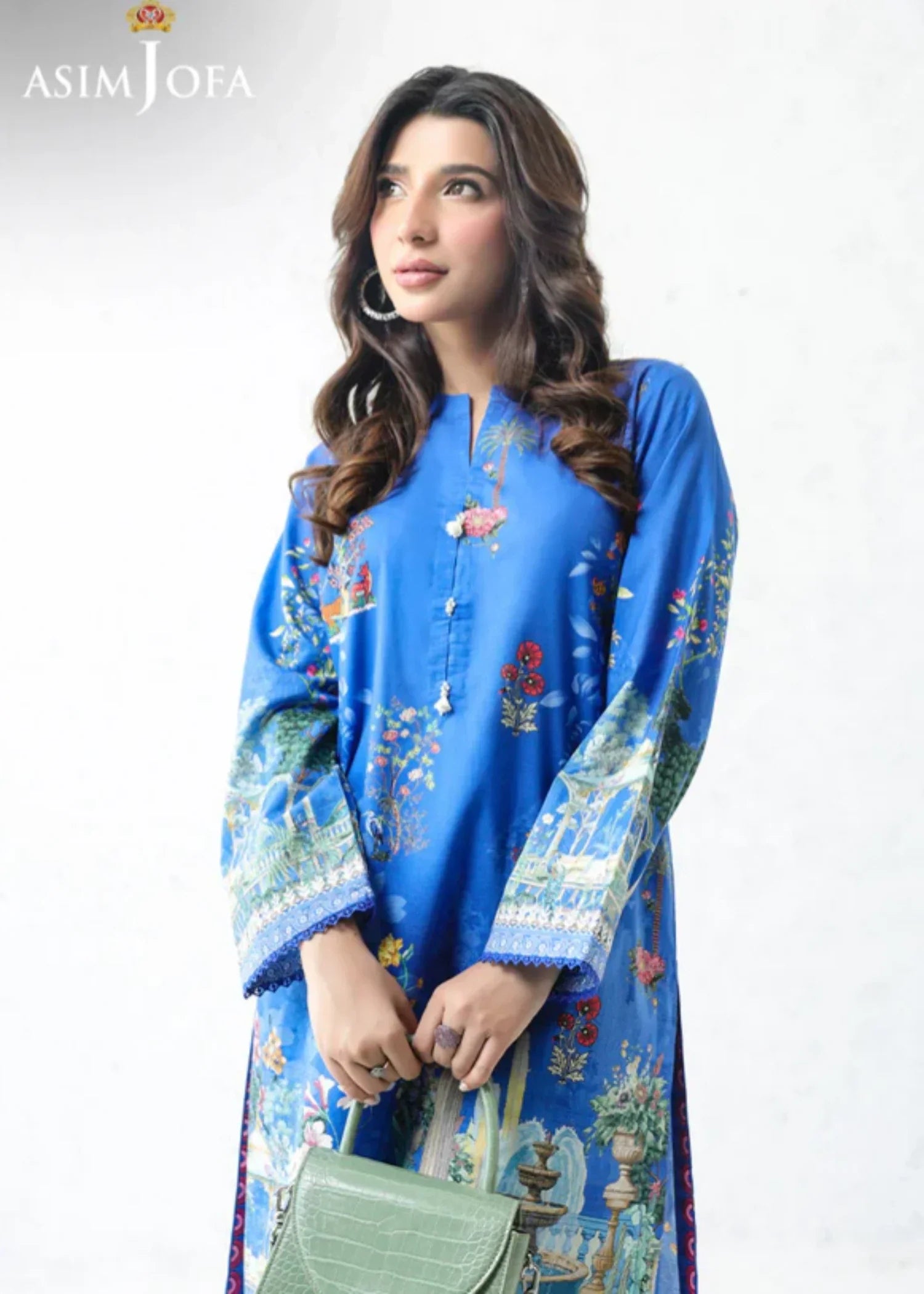 Asim Jofa AJPB 215 PRINTED CAMBRIC STITCHED Women 2pcs