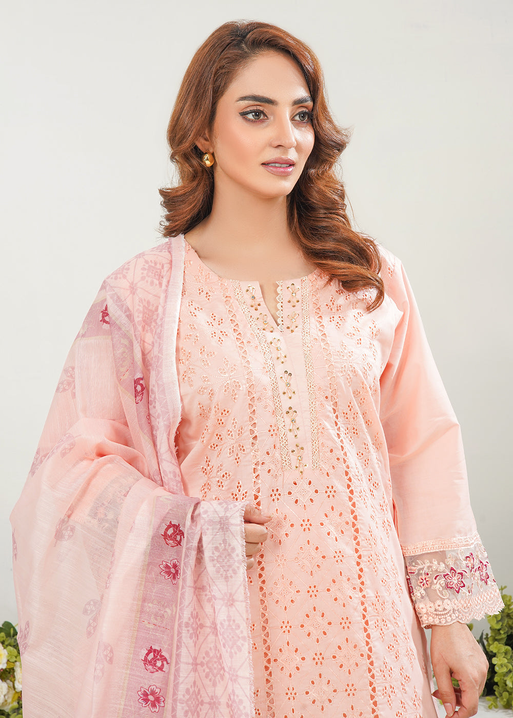 Elara Official Blush Petal Chicken kari Women 3pcs