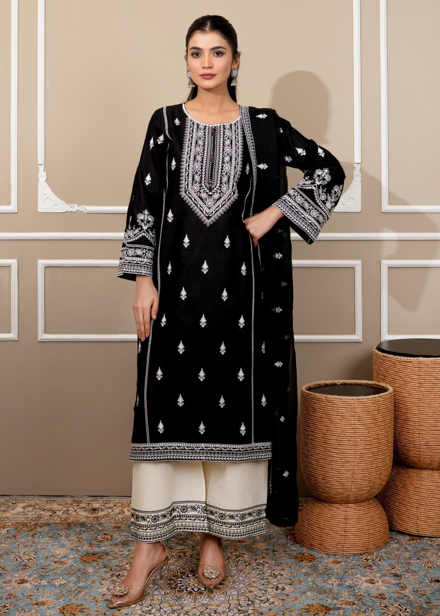 Tehzeeb Libas SHAHJAHAN EMBROIDERED Women 3pcs