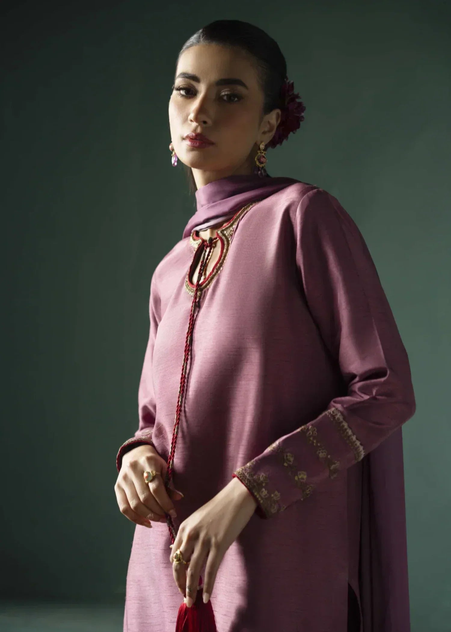 Jahaan Mauve Women 3pcs