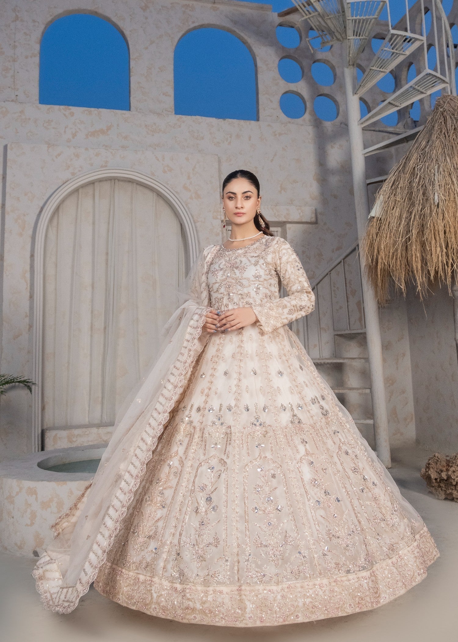 Alliyas_By_Farooqkhalid A 260 Ivory Women 3pcs