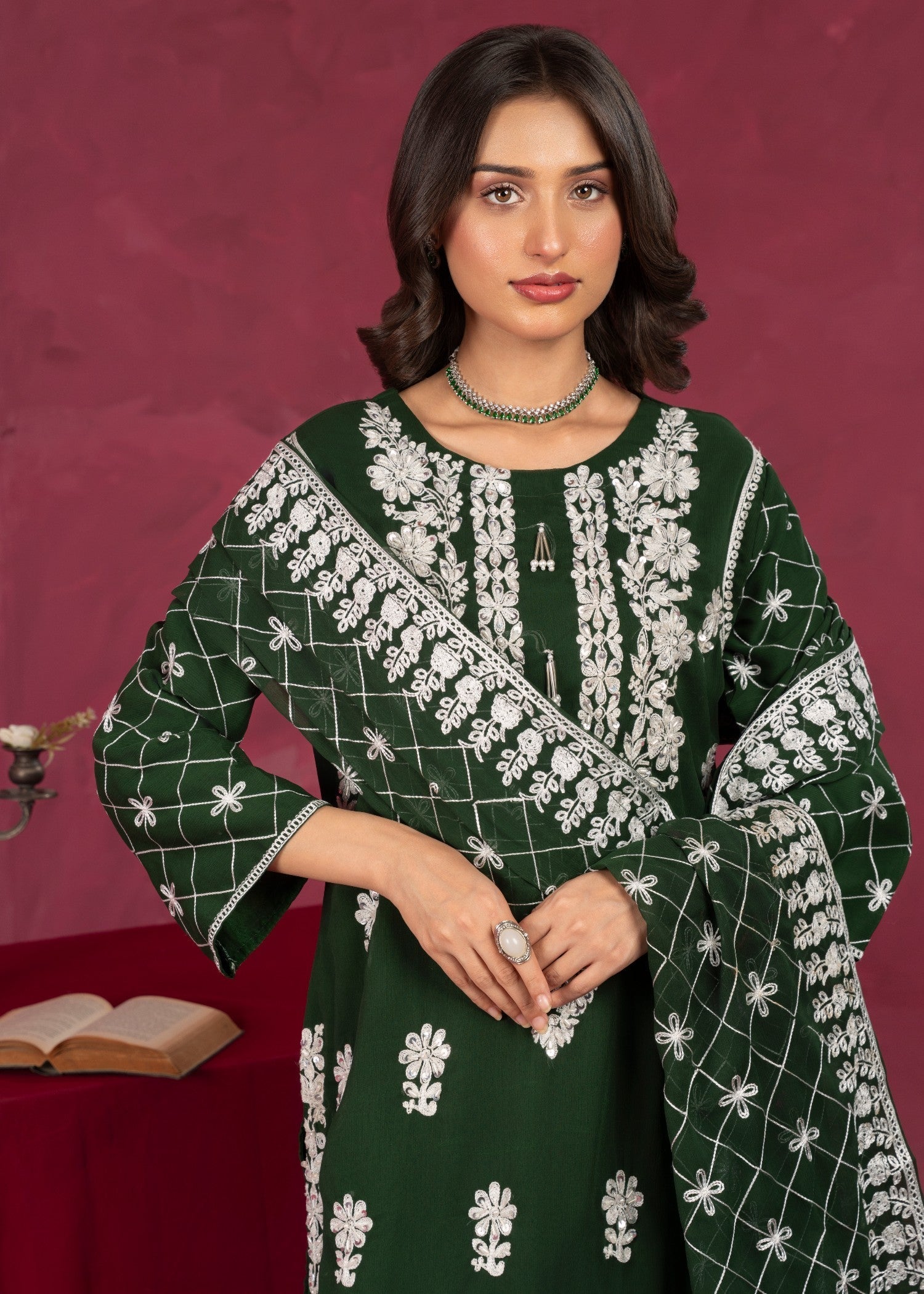 Four Season Boutique ZEWAR BOTTLE GREEN Women 3pcs