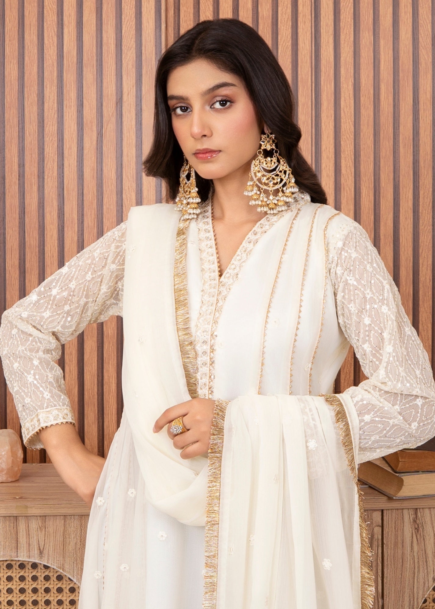 Abaan Zohan Kashish Off White Women 3pcs