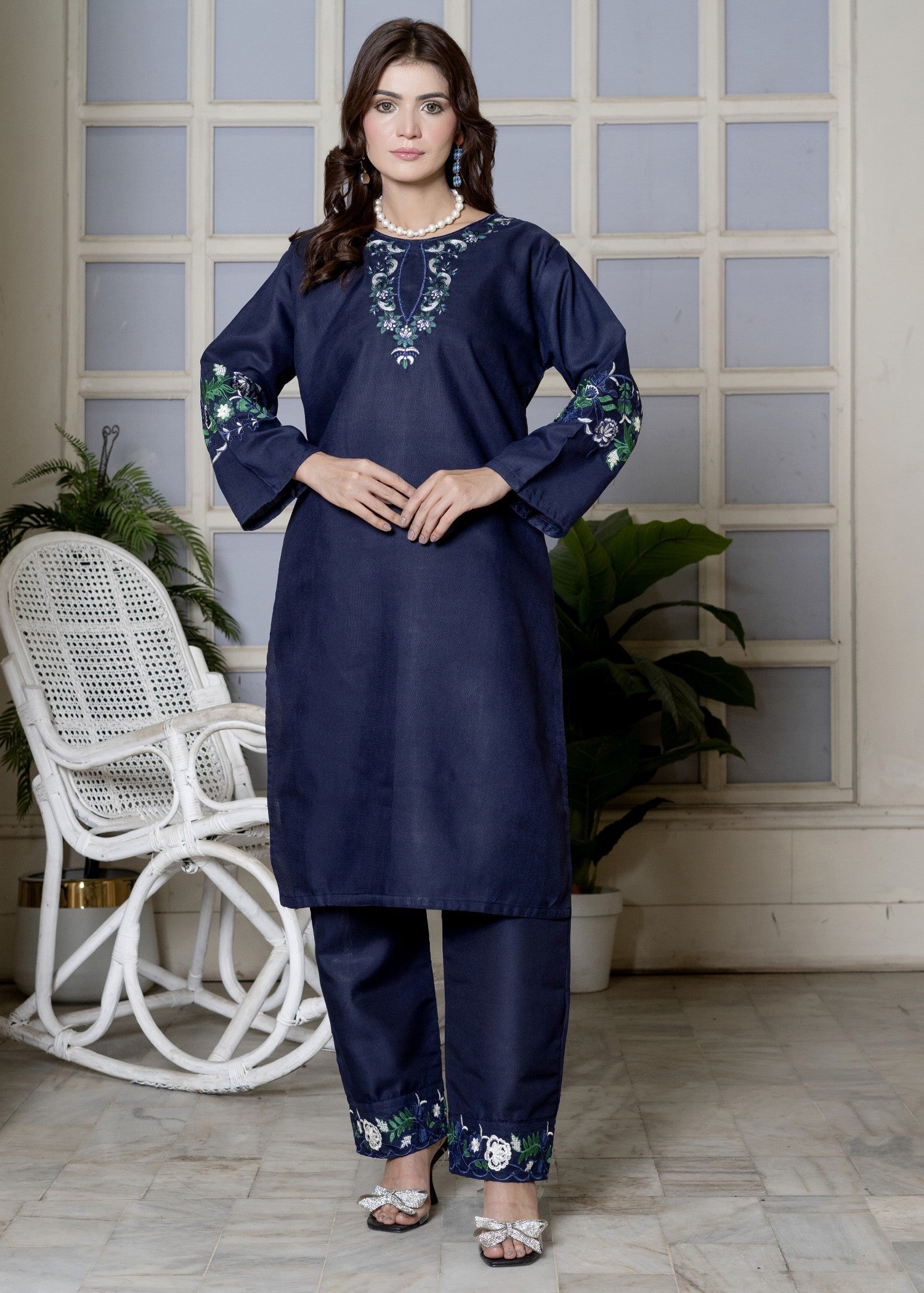 Hamna Kalim ZARTAJ NAVY Women 2pcs