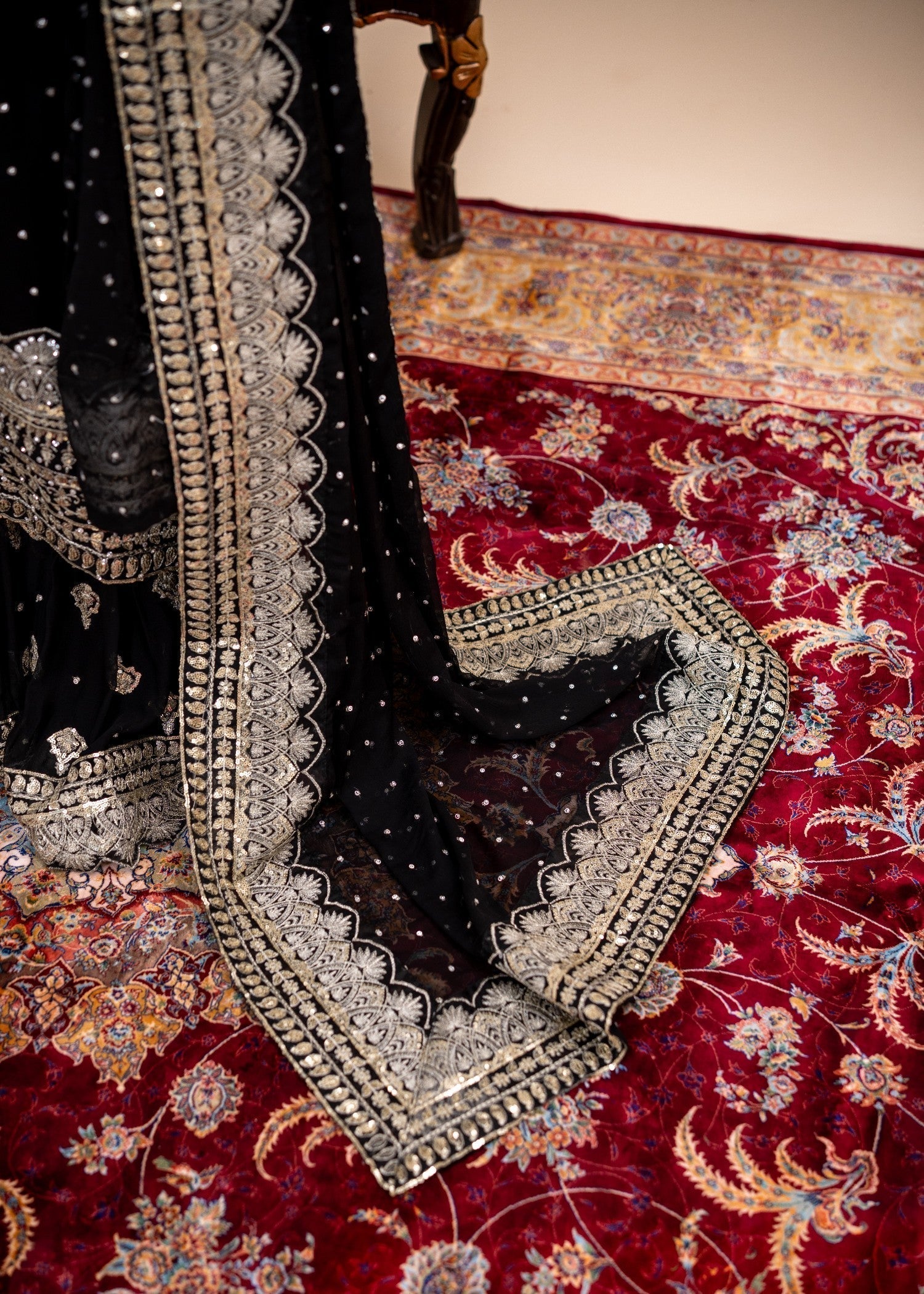 Alyssa Black gharara suit ALL404 Women 3pcs