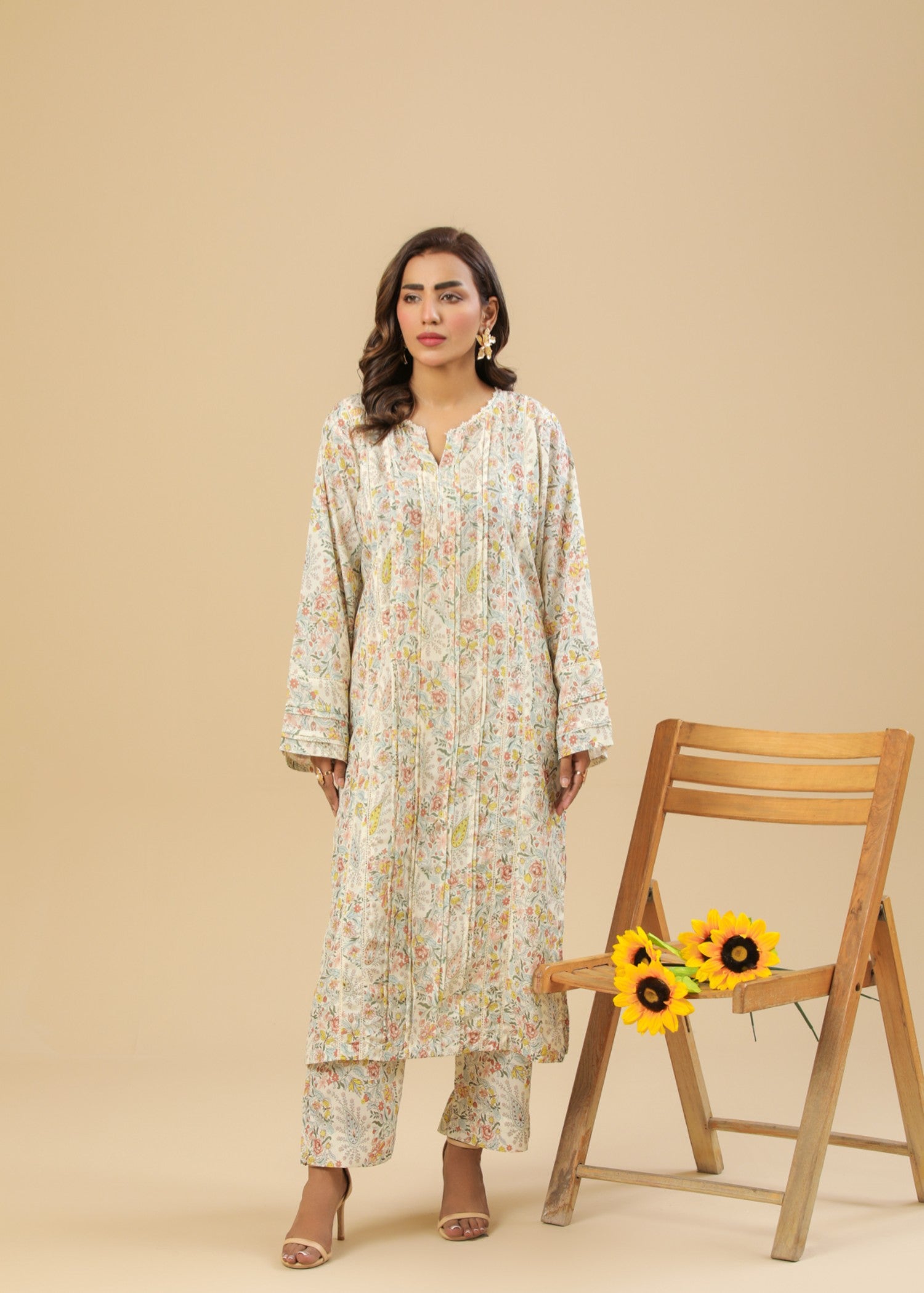 Zenyre Floral Mosaic Printed Set Women 2pcs