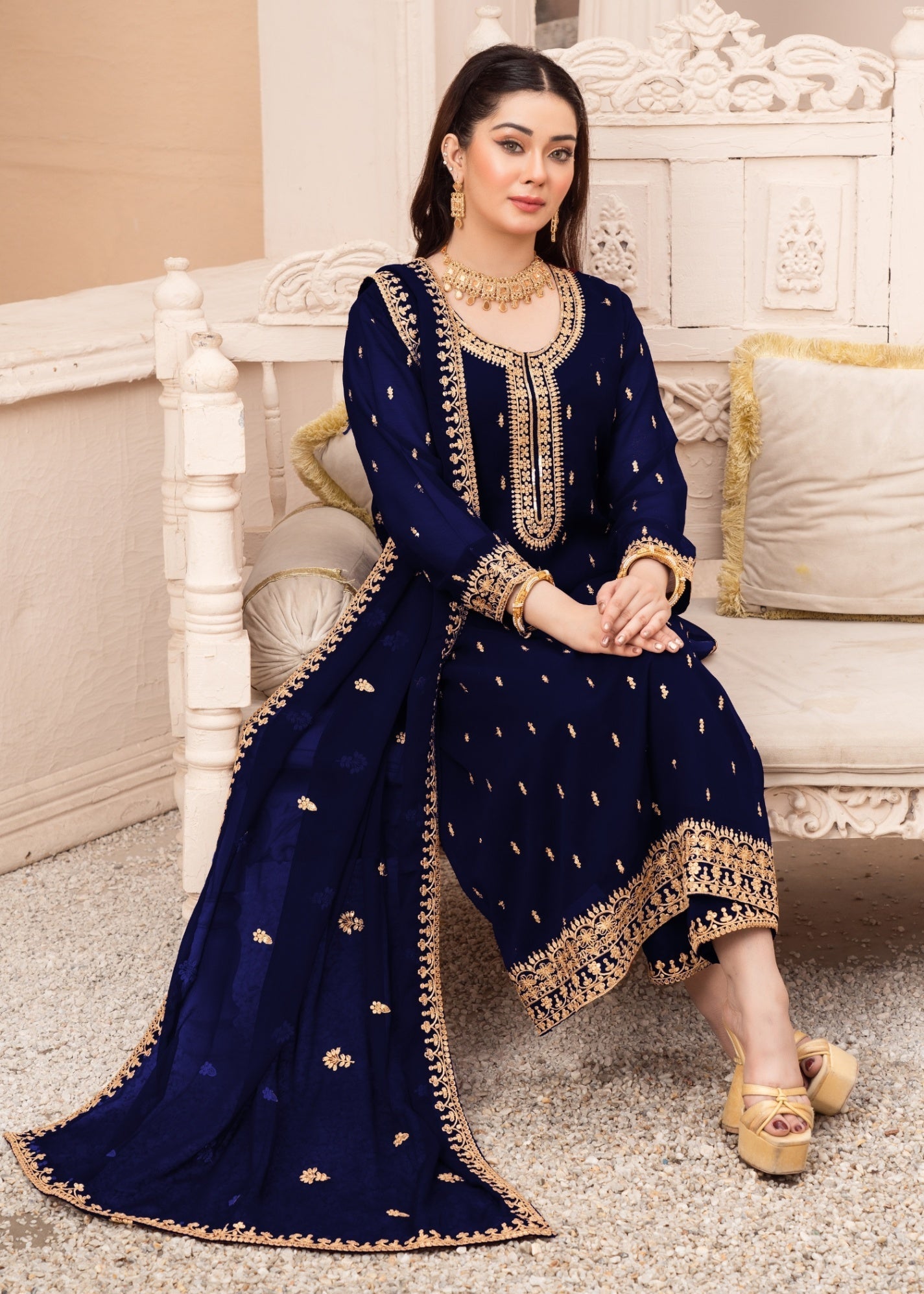 Abaan Zohan Ada Navy Blue Women 3pcs