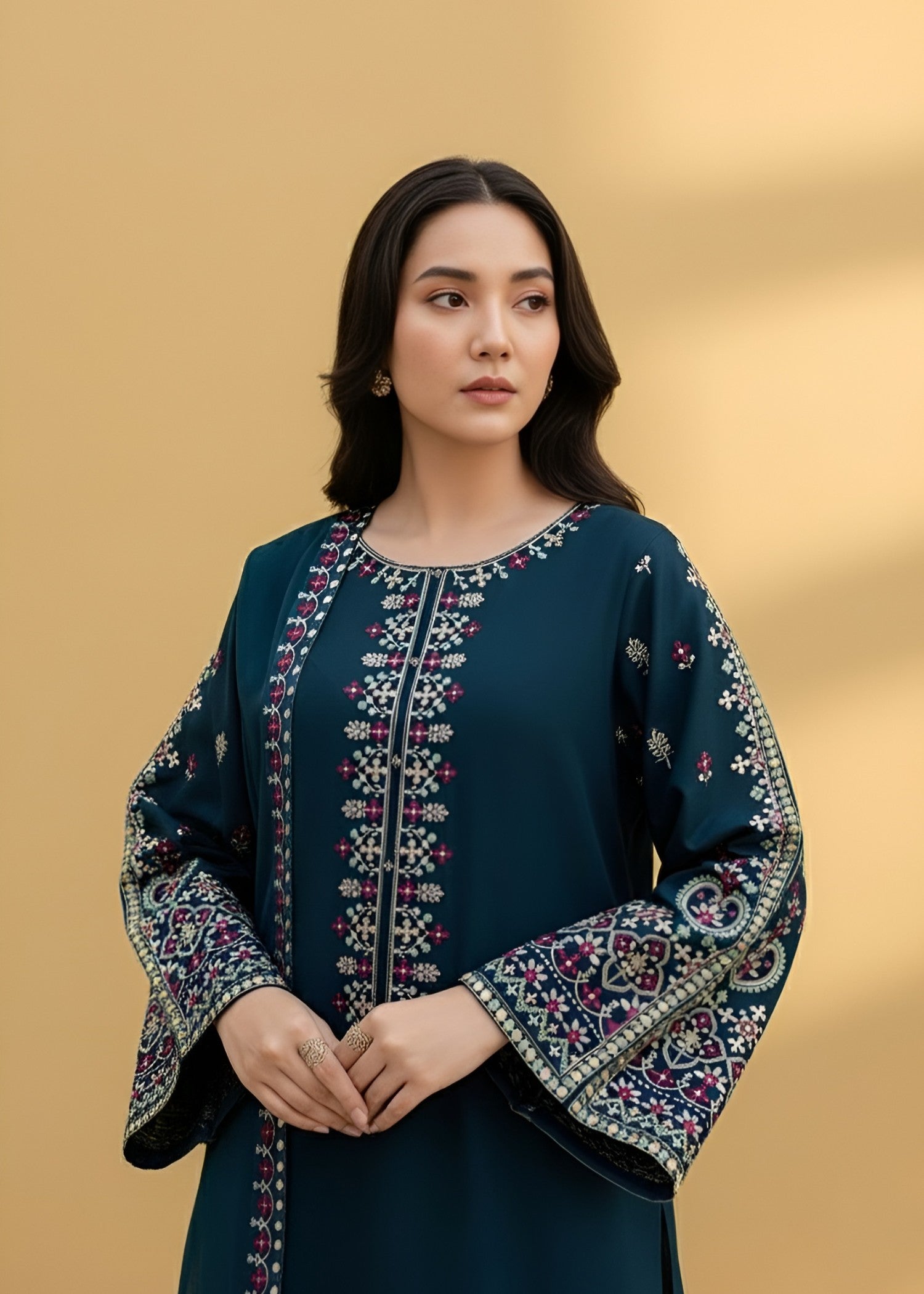 Fabric Garden Teal Elegance Women 3pcs