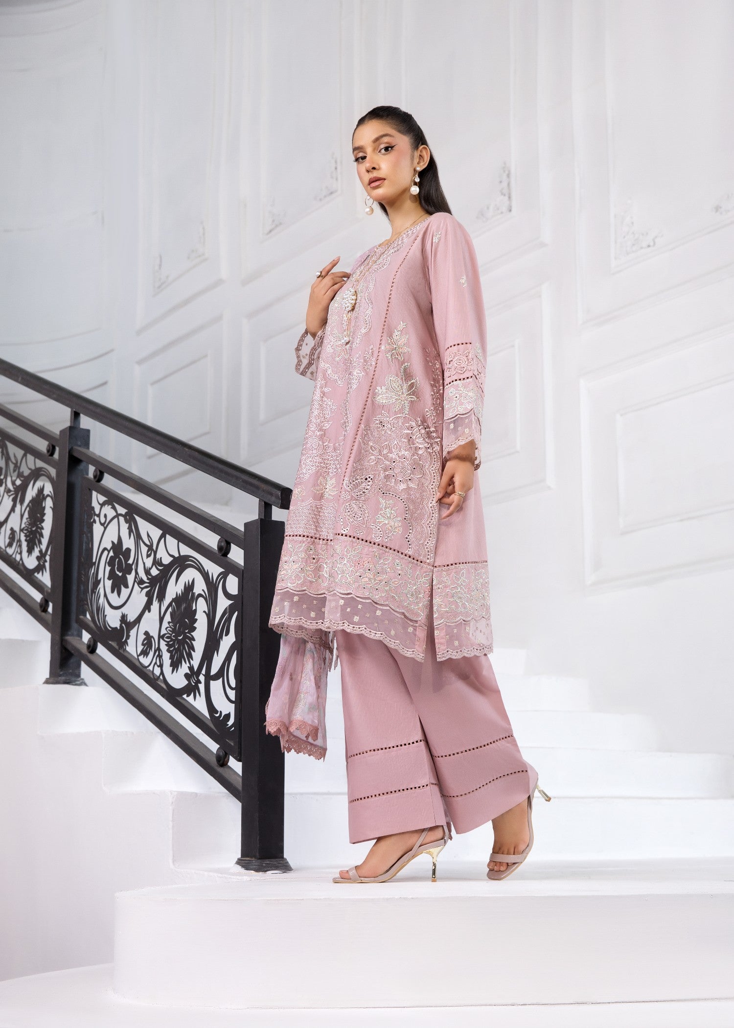 Bin Tayyab (BT006403 L PNK) Women 3pcs