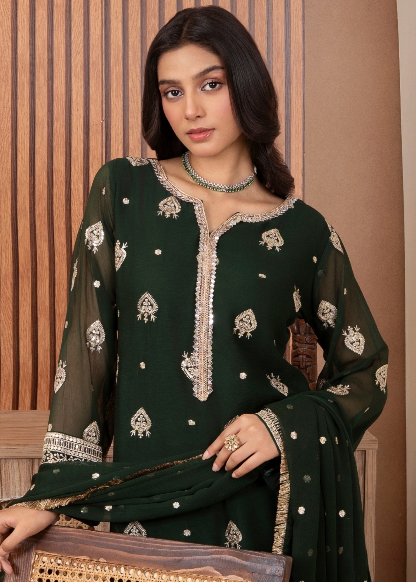 Abaan Zohan Ujala Green Women 3pcs