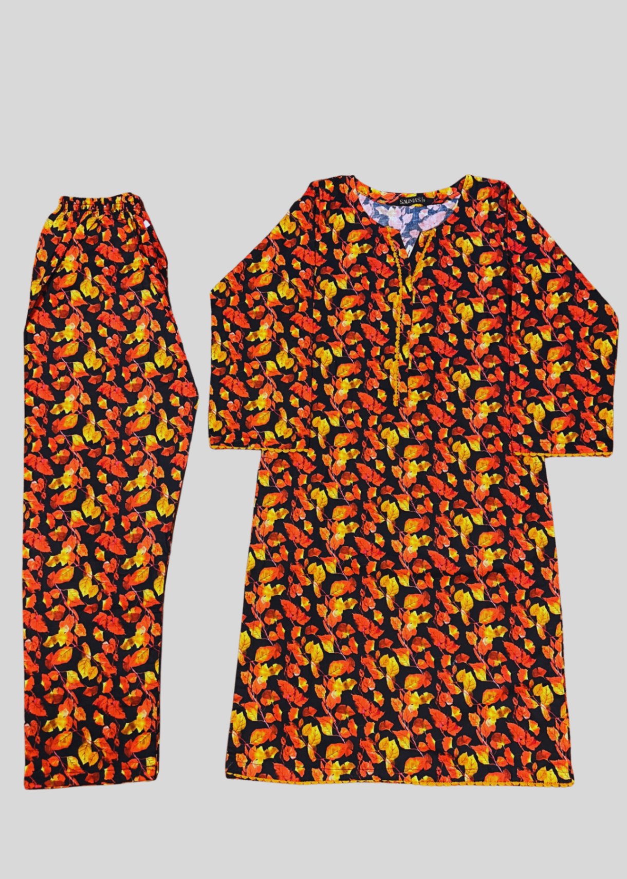 Salimas Lawn Stitched Suit – Floral Spring Collection Women 2pcs