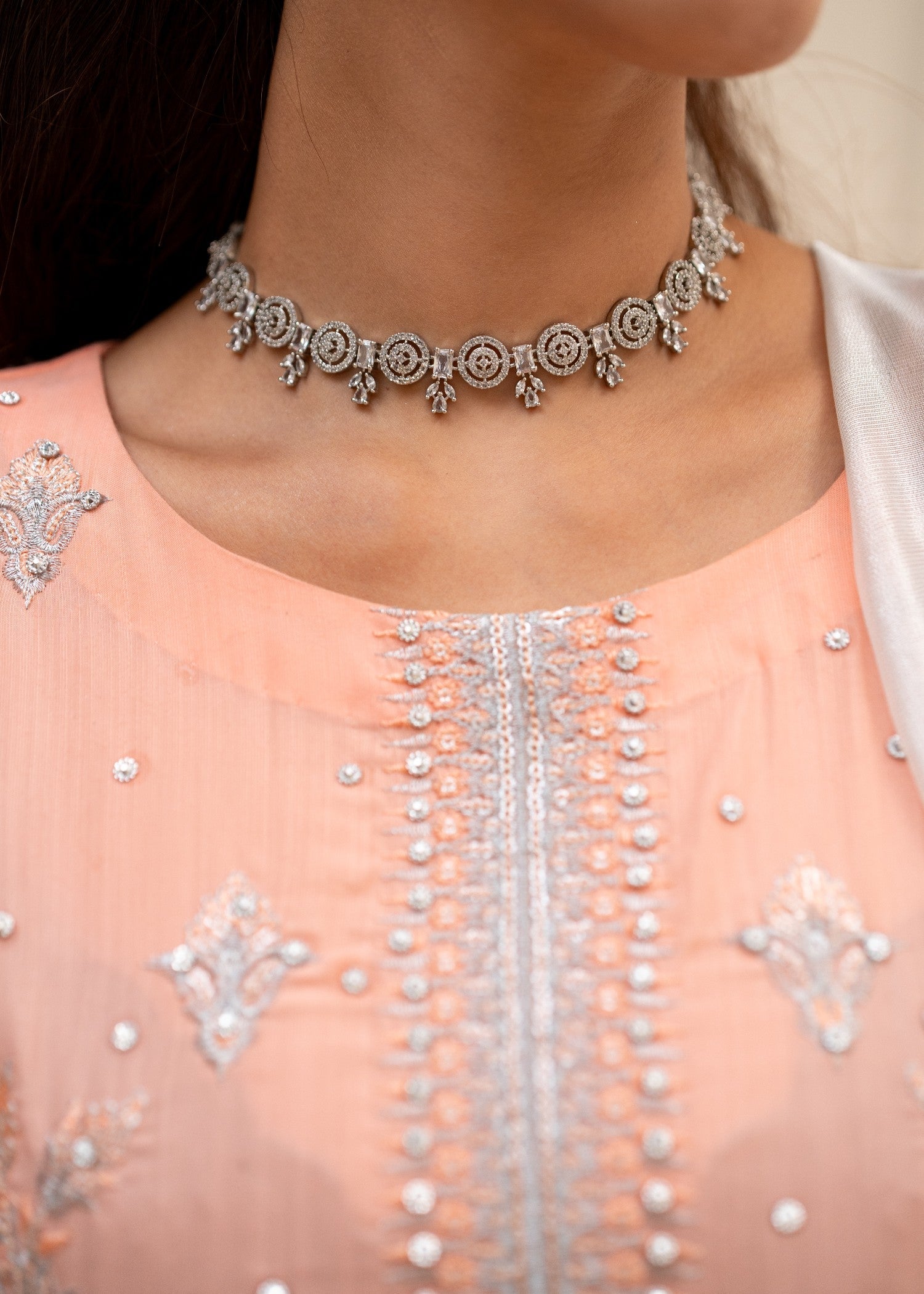 Alyssa Light salmon suit ALL406 Women 3pcs