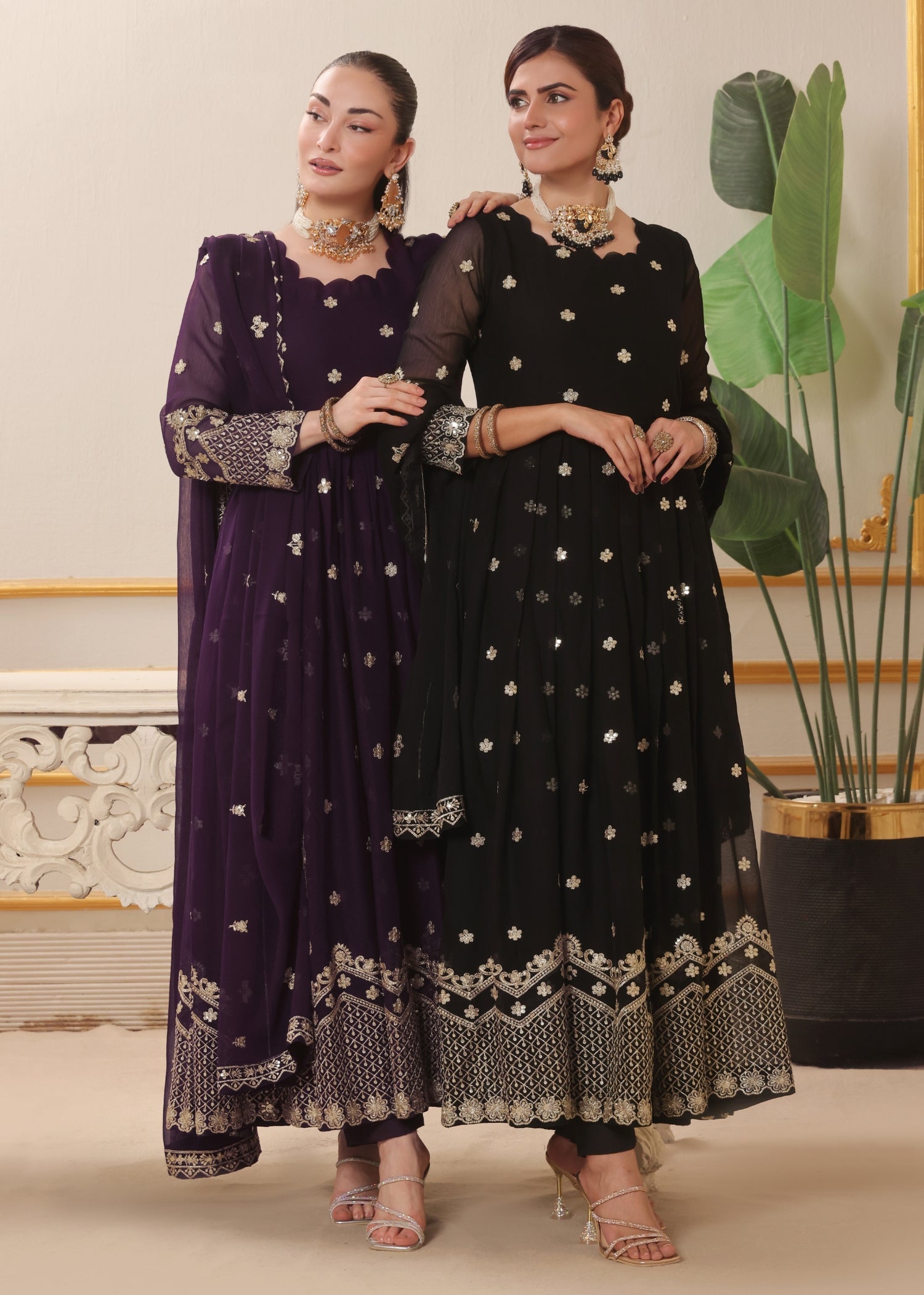 Abaan Zohan Dhanak Black Women 3pcs