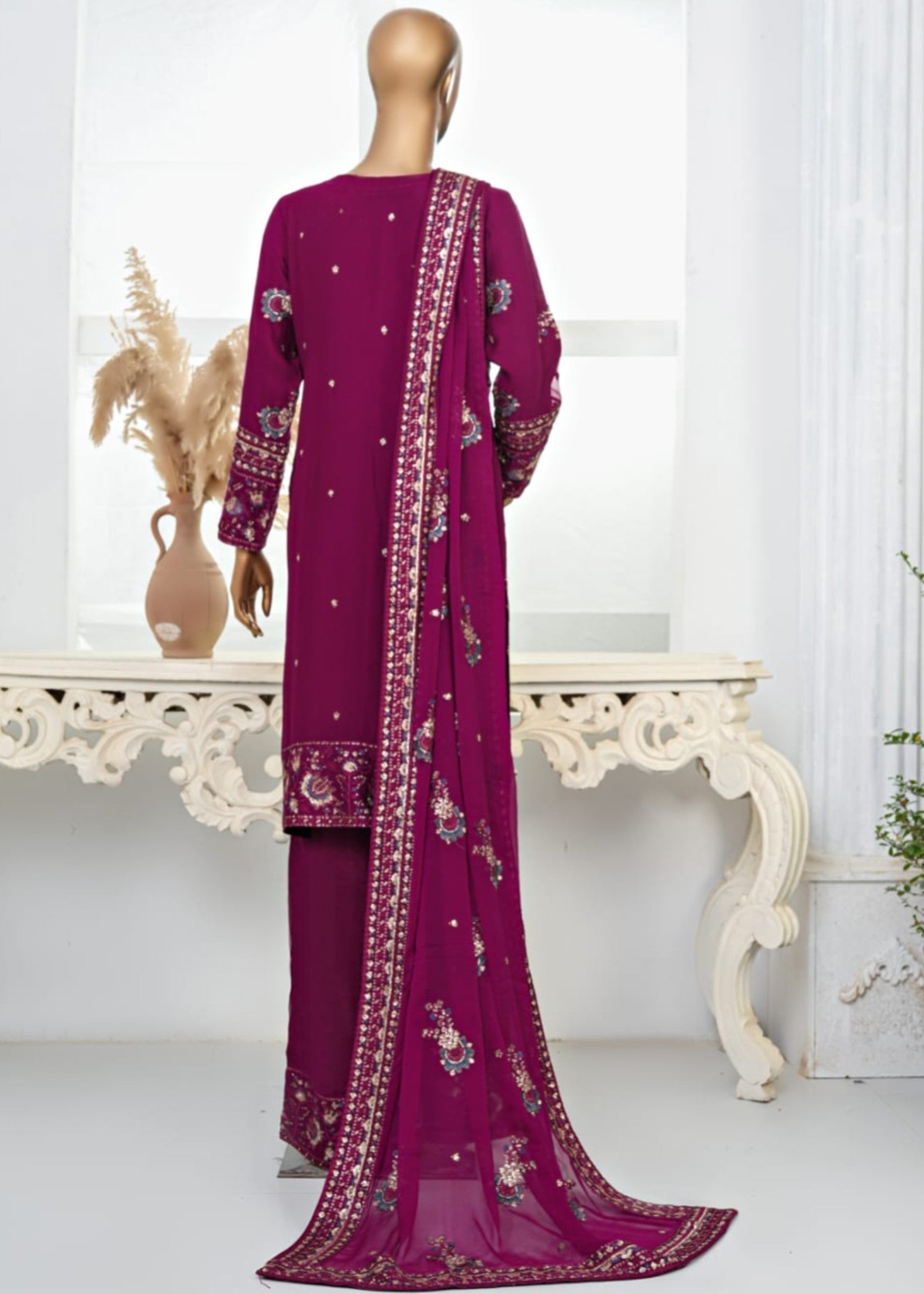 Ahmed Creations MAHROSH MAGENTA Women 3pcs