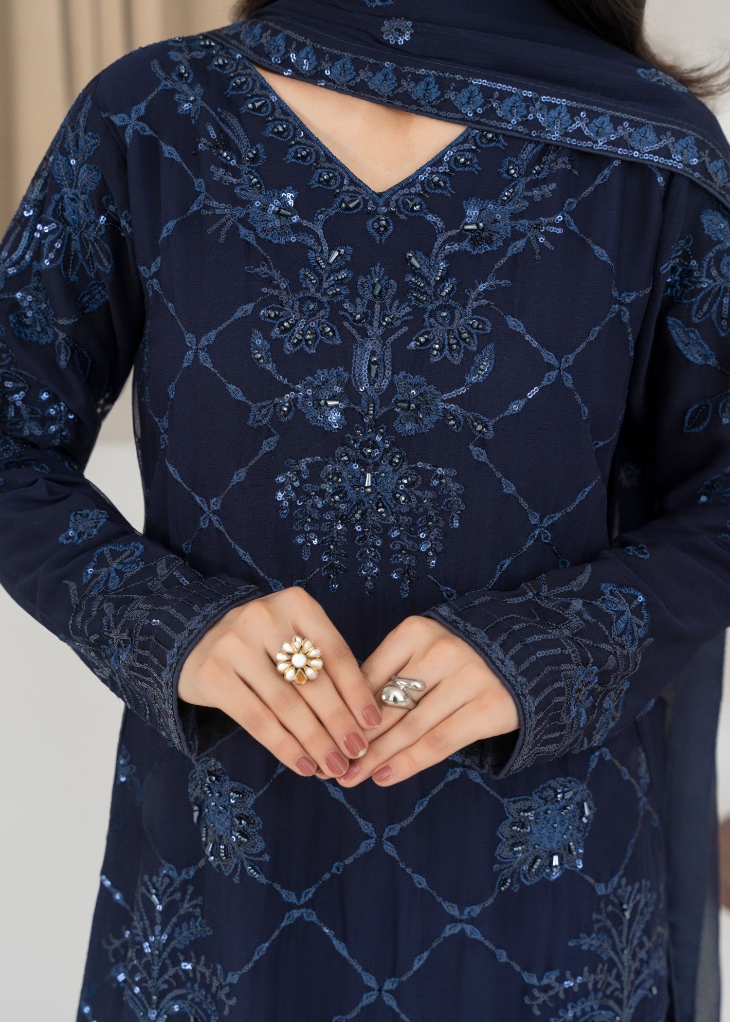 Qasim Anwer By Chandni Bridals MINA Women 3pcs