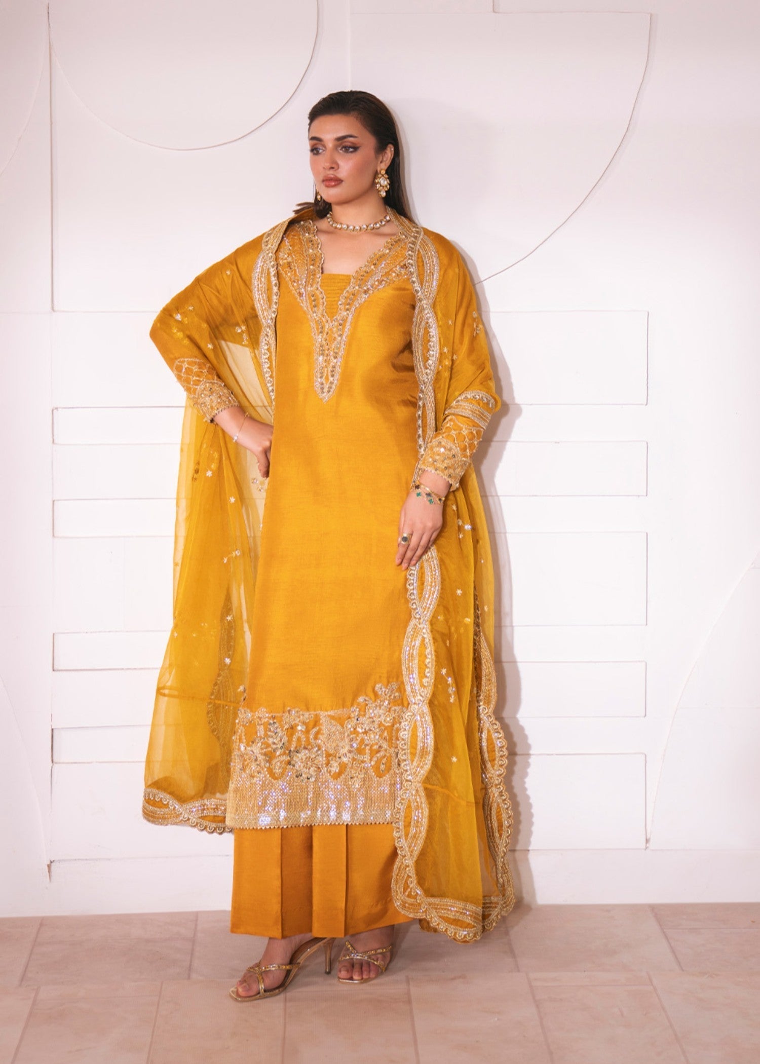 Neeshay SOLARE (MUSTARD) Women 3pcs