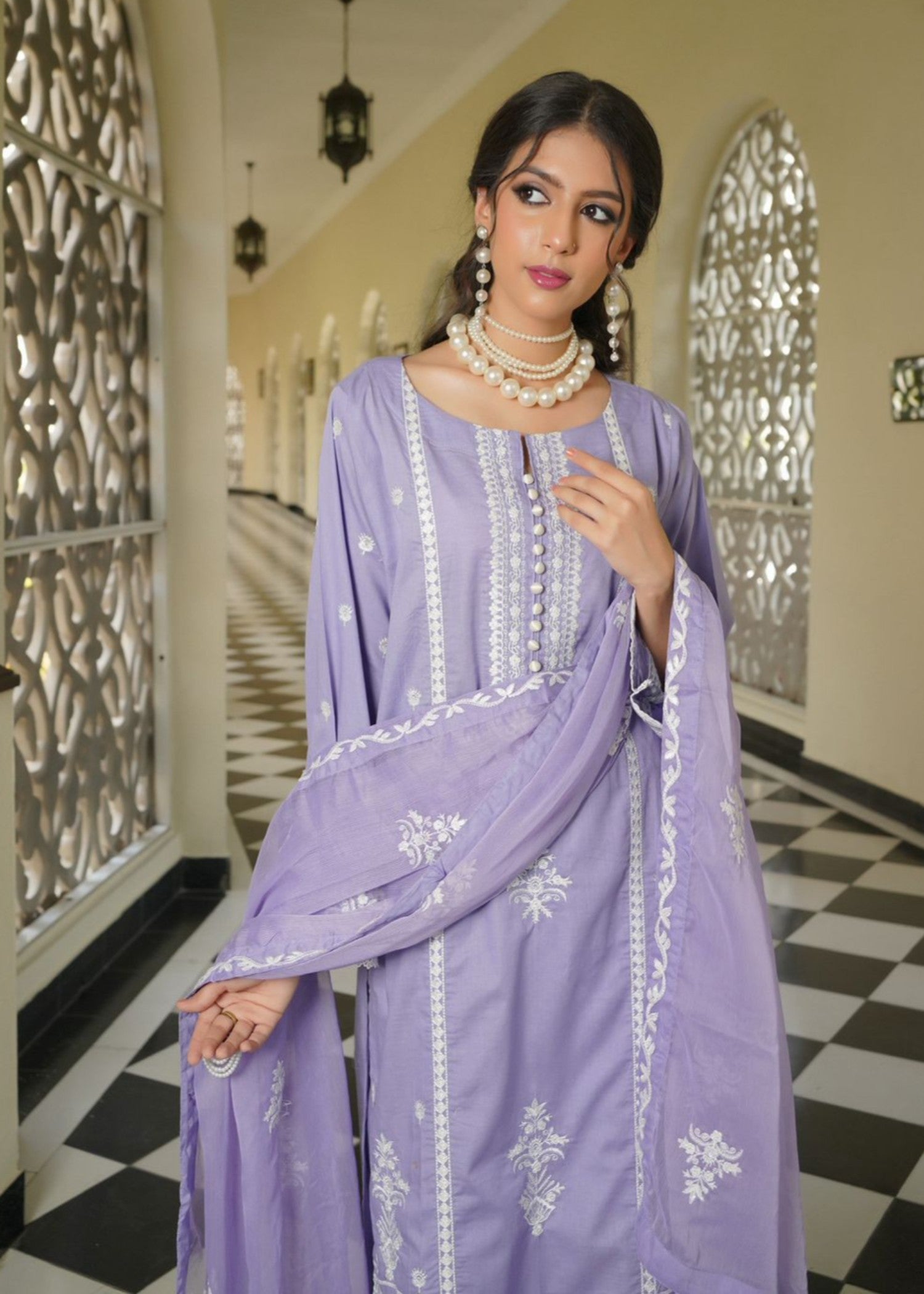 Rangoon Clothing Zaina Lavender Women 3pcs