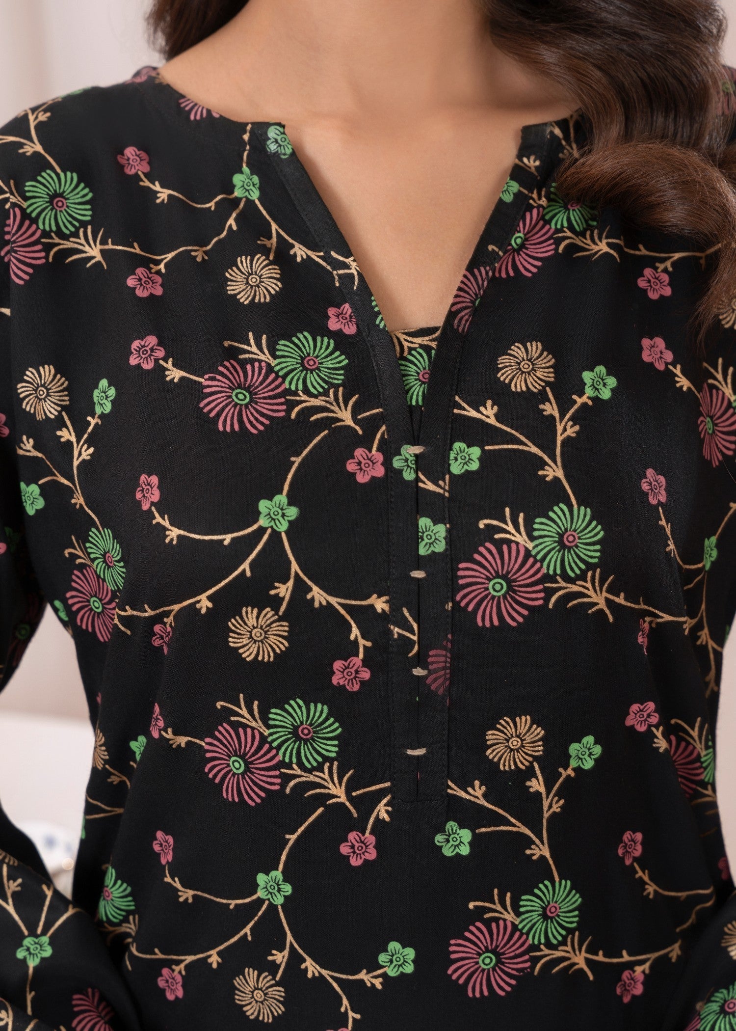 Laal Kurti Printed Kurta Set D119 Women 2pcs