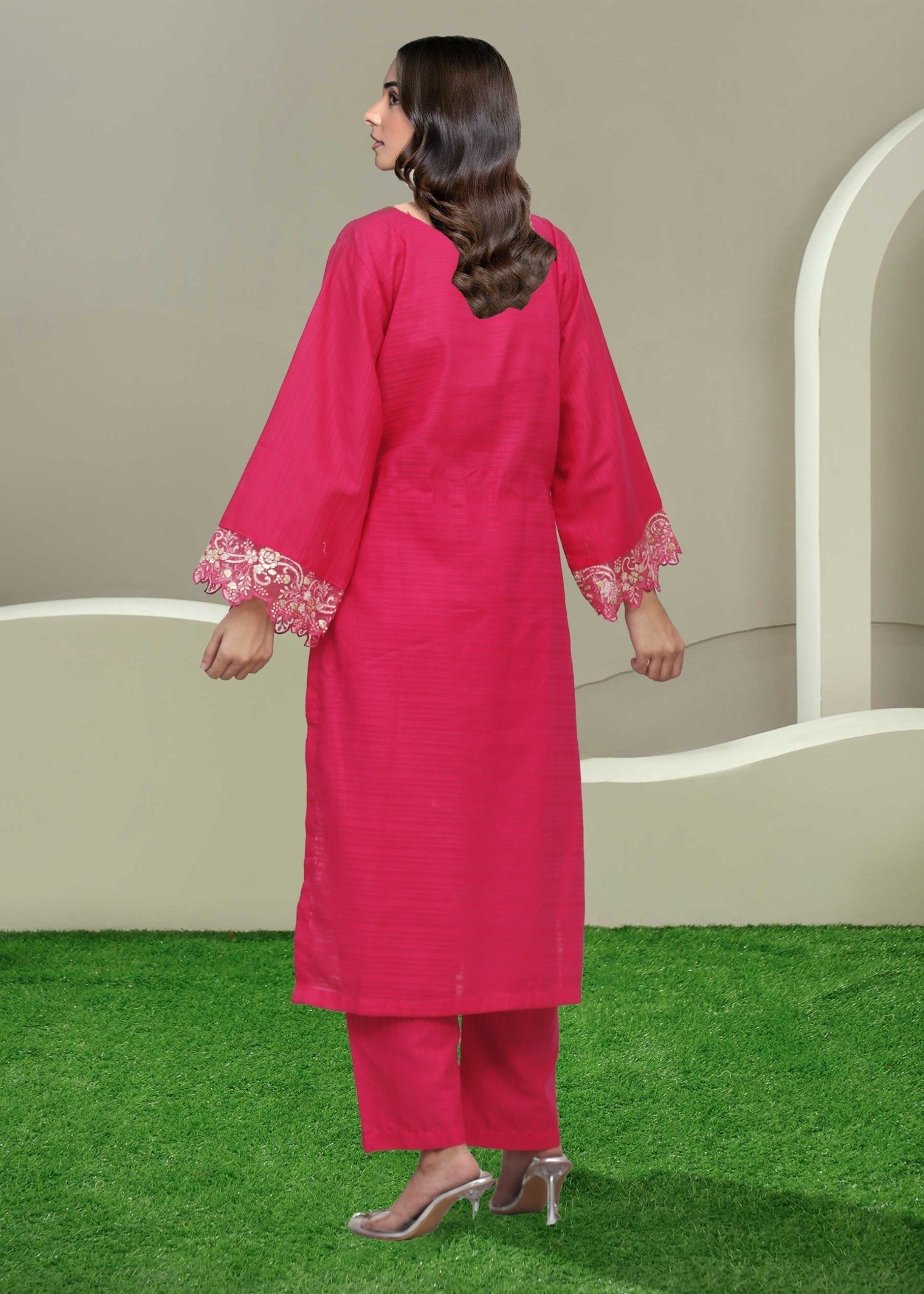 Esha Sehgal Studio Women Formal Dresses Hot pink Ready to Wear Women 2pcs