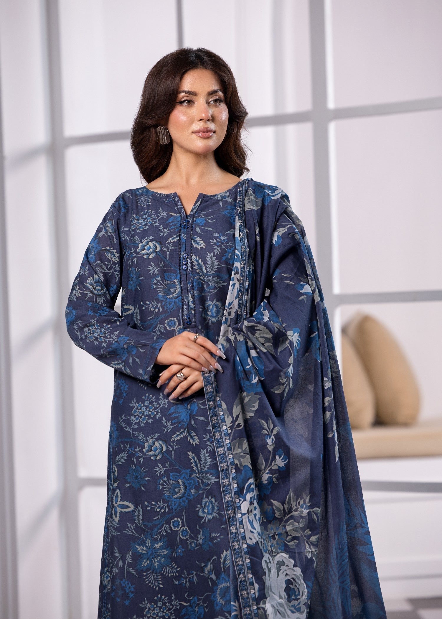 Bin Tayyab (BT006370 BLU 02) Women 3pcs