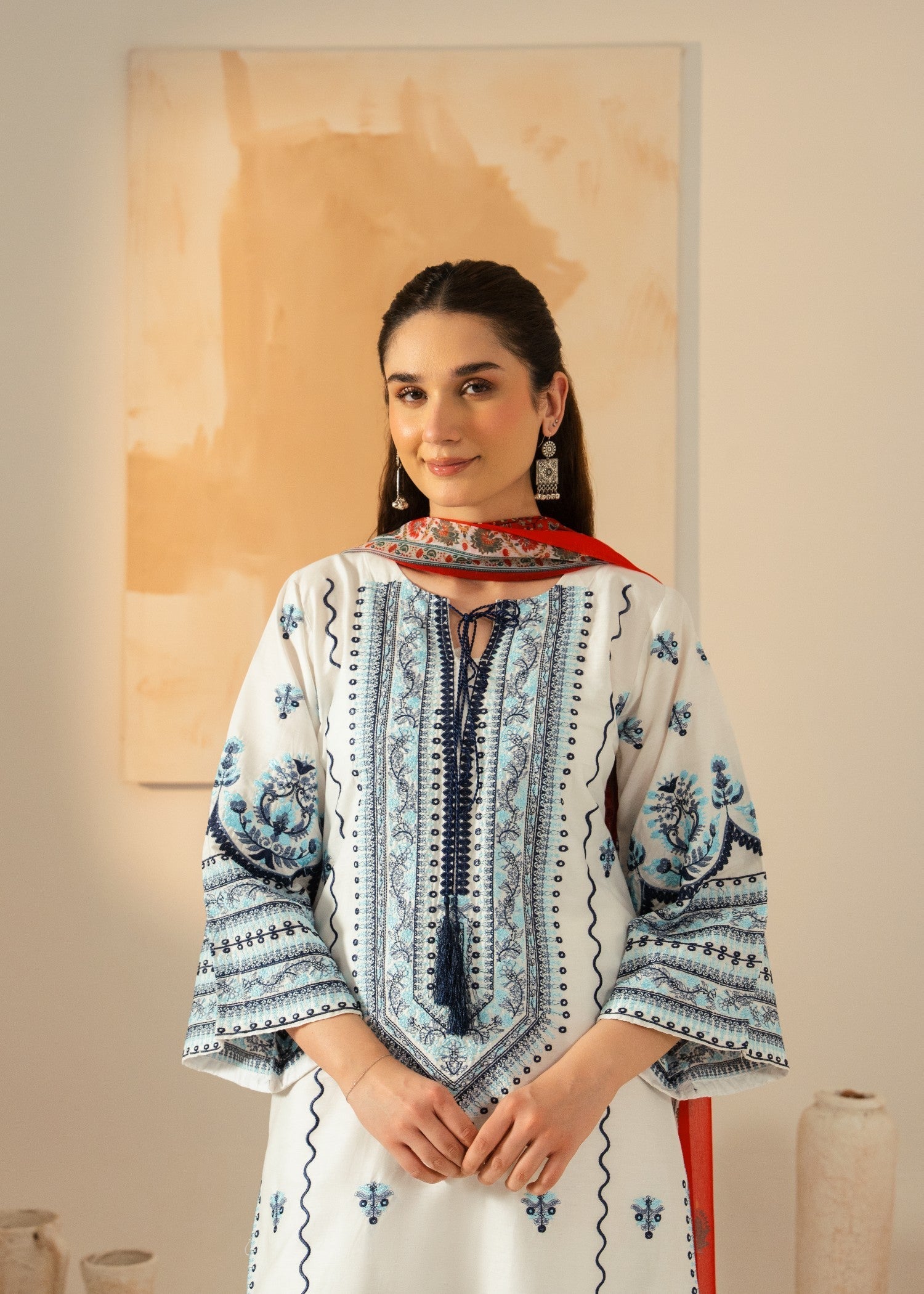 Chaudhary Arts Jugnu Embroidered Dress Women 3pcs