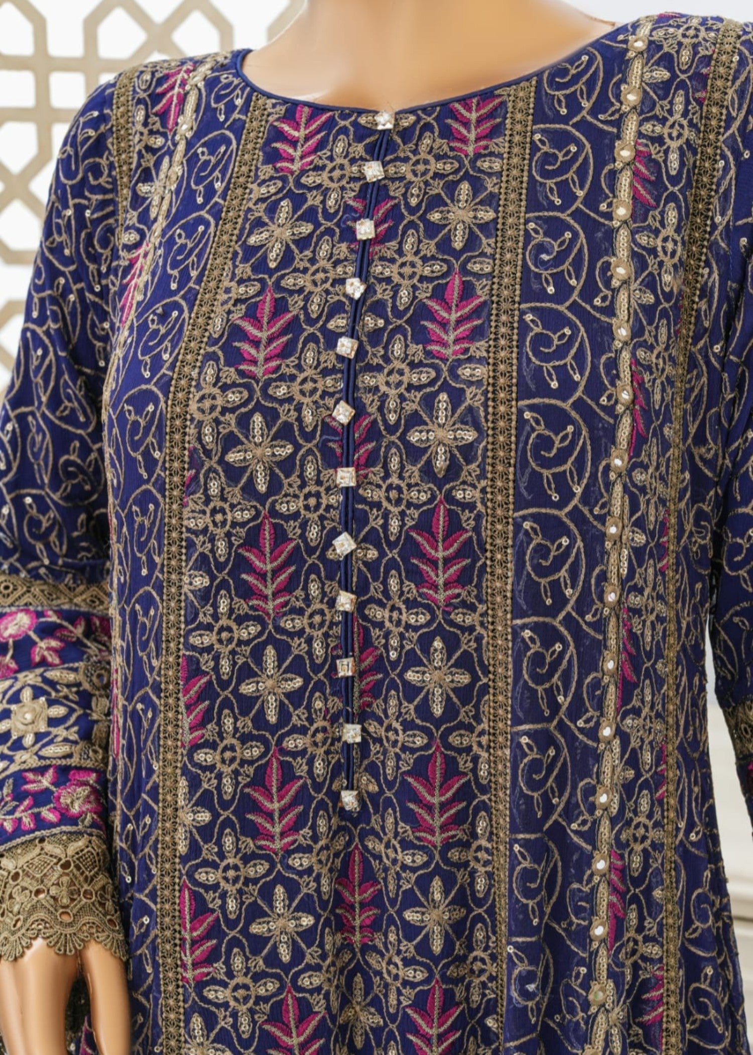 Ahmed Creations AYZEL BLUE Women 3pcs