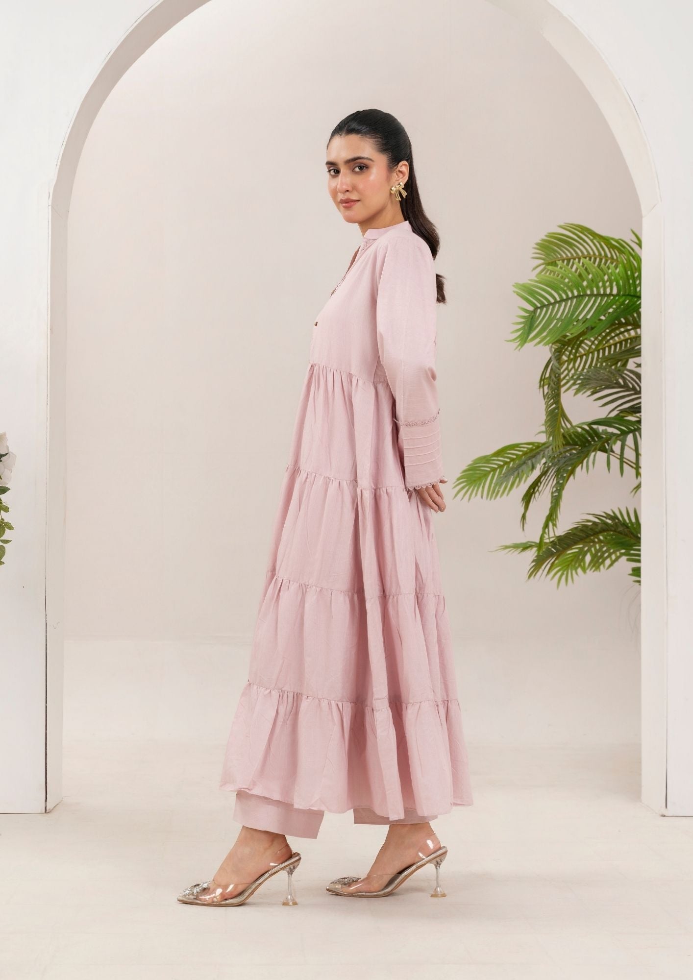 Yolo Pret Cotton Frock Set Rozana S25 0016 Women 2pcs