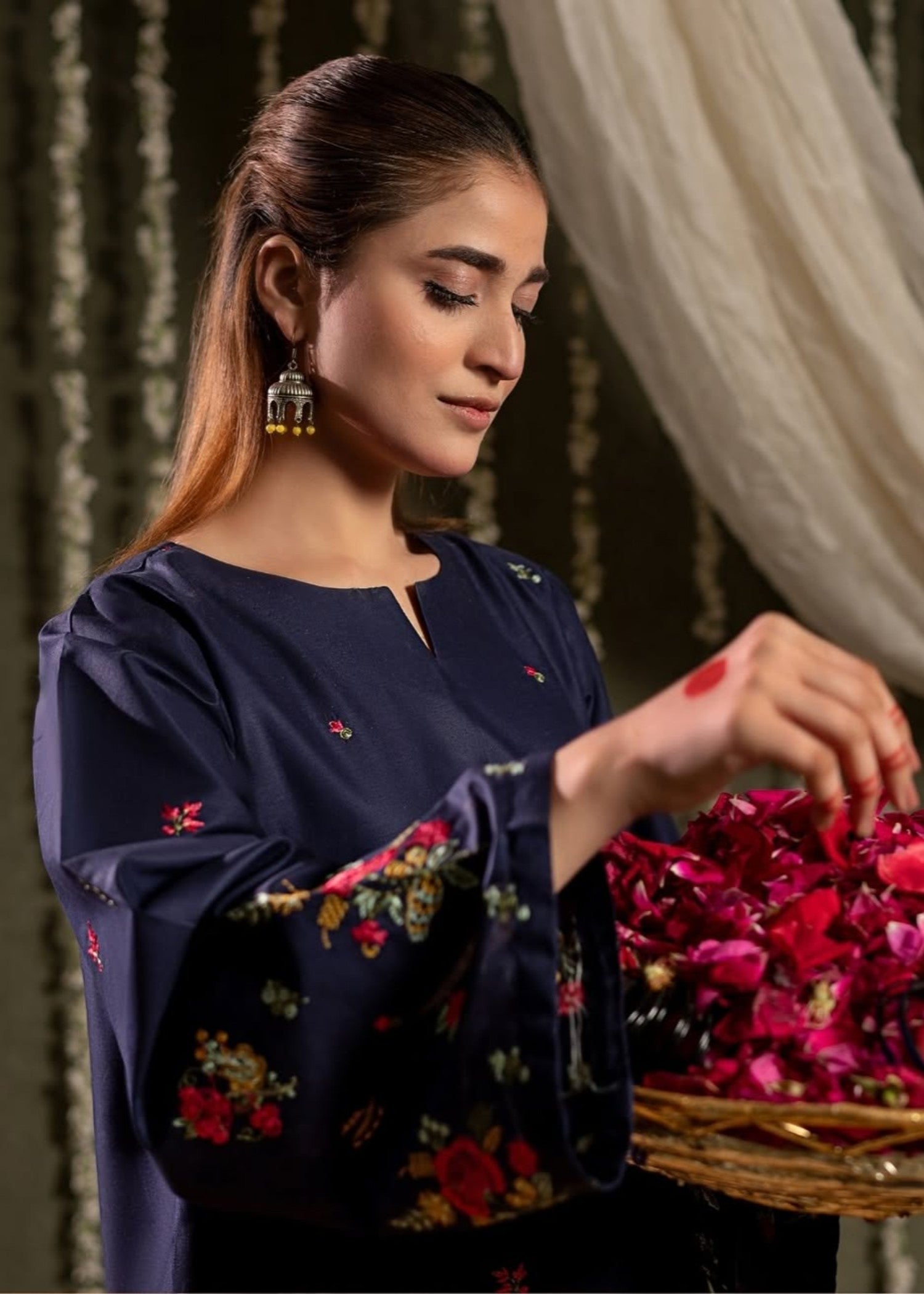 Gulposh Bright Blue (Embroided ) Women 2pcs