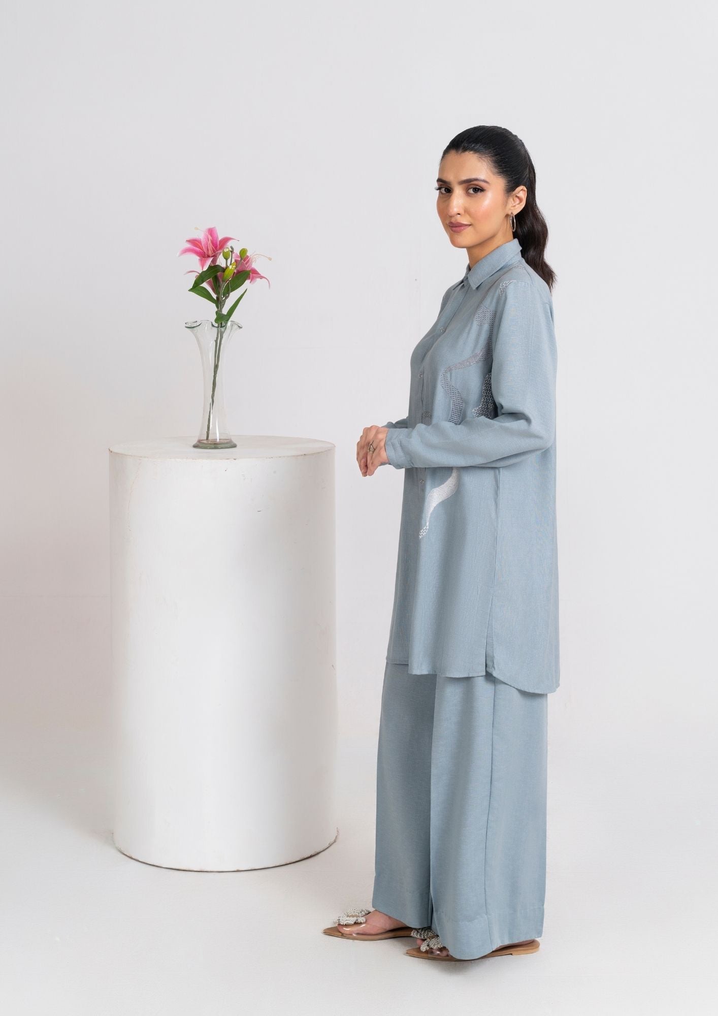 Jupiter Embroidered Silk Karandi F25 0022 Women 2pcs