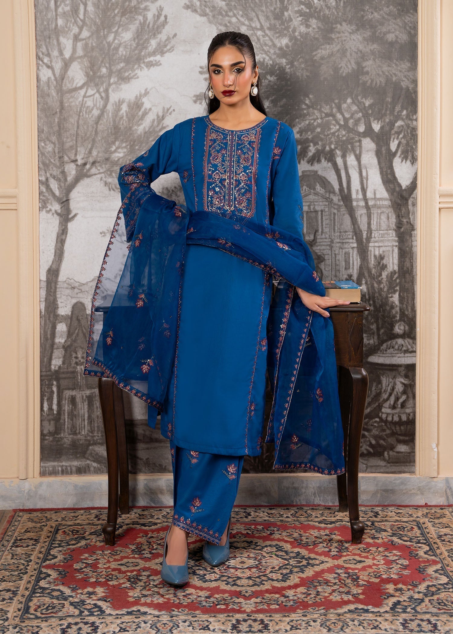 Zahab By M Sapphire Charm Women 3pcs