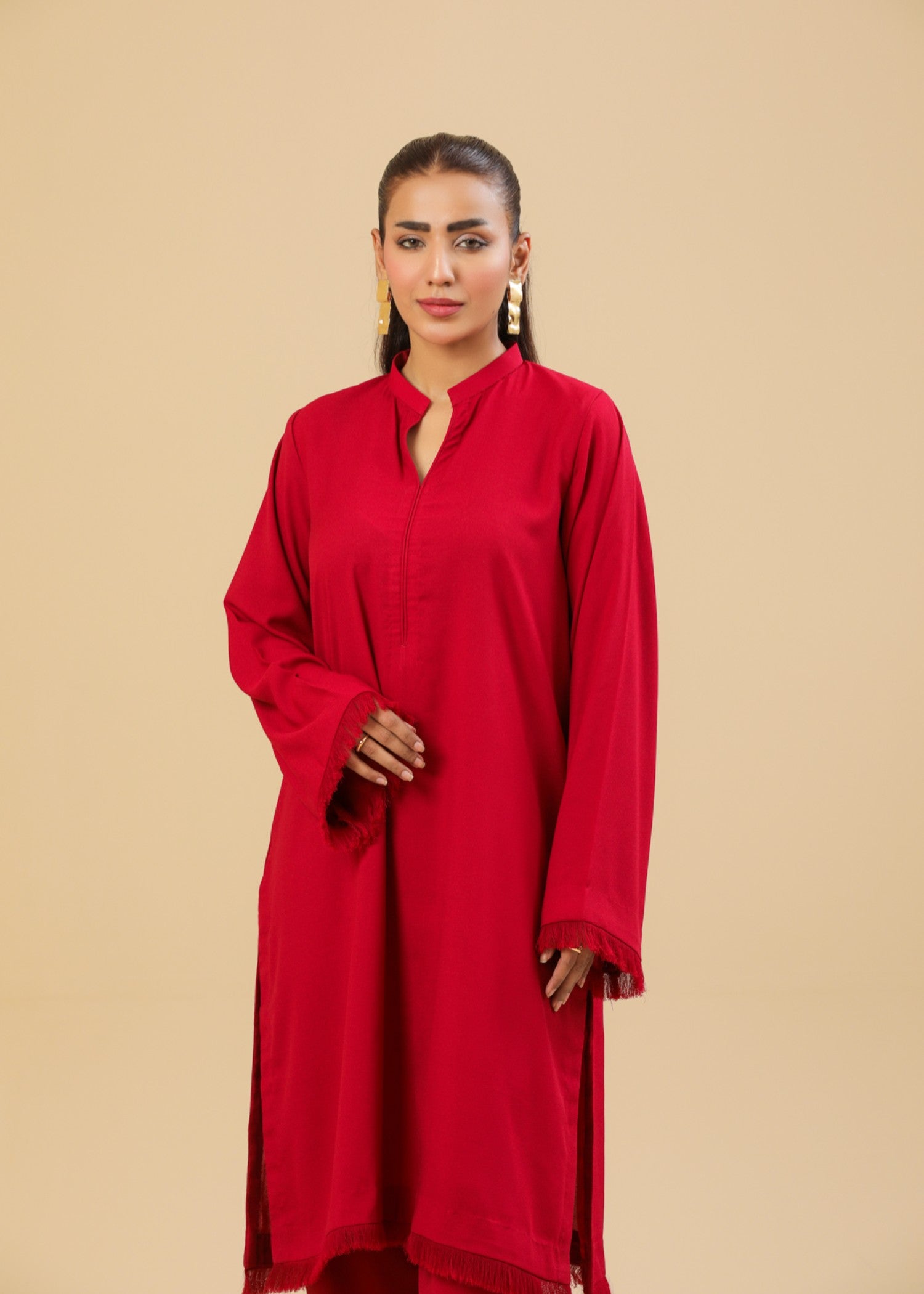 Zenyre Marooon Aura Solid Set Women 2pcs