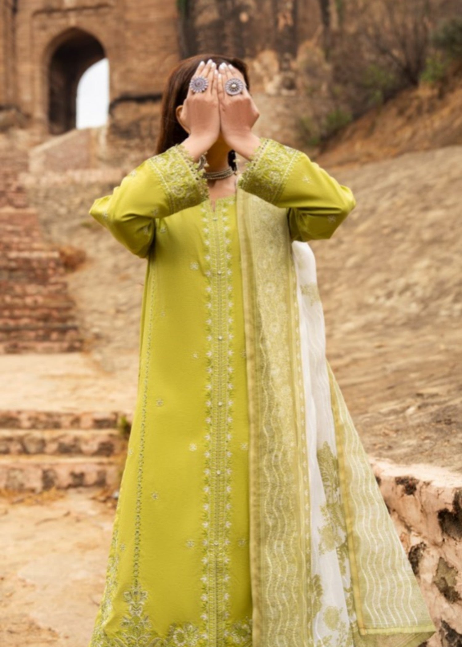 Casual Lite Cotton Emb Suit 10 Women 3pcs