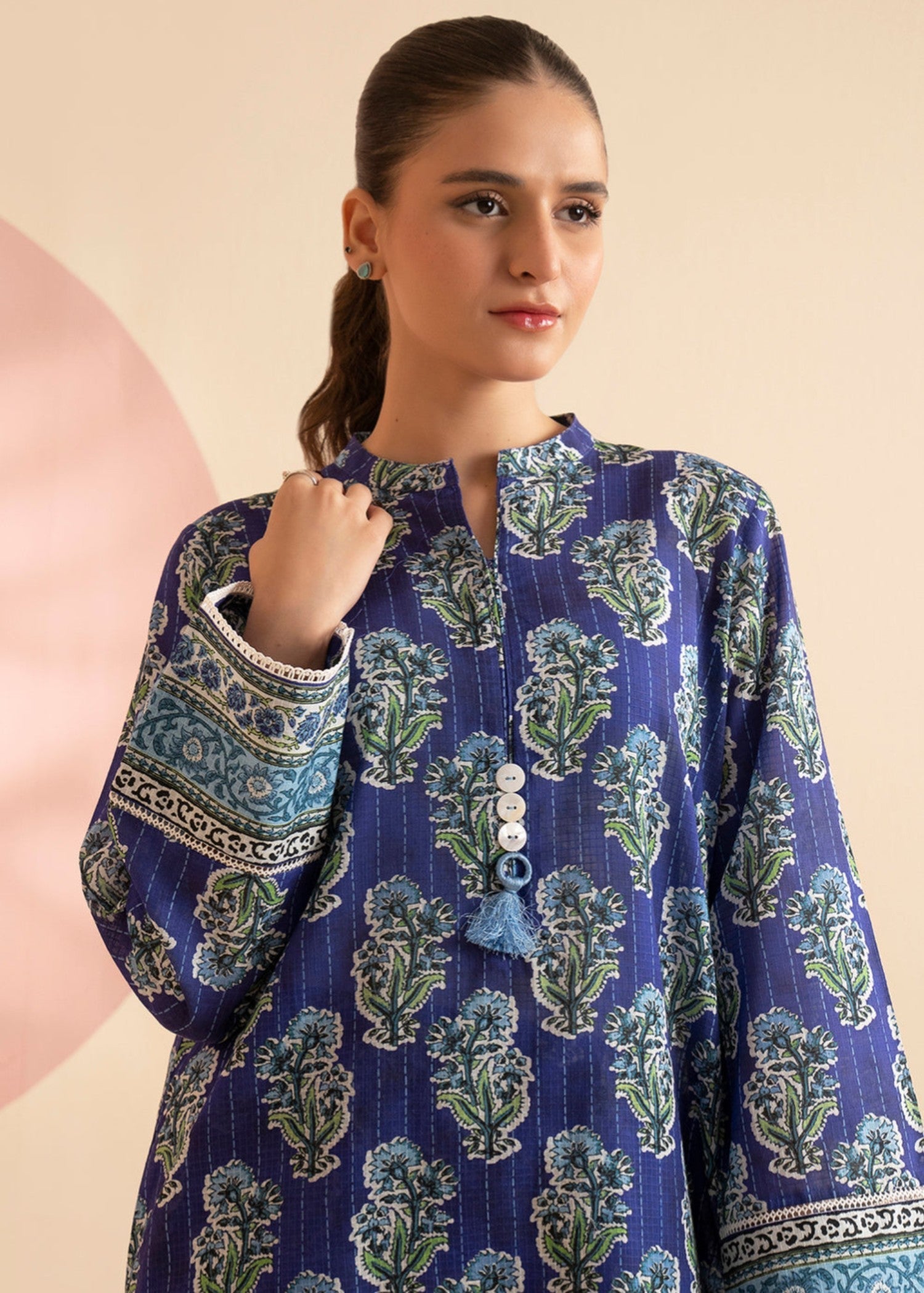 Zellbury WPS2522092 Navy Blue Women 2pcs